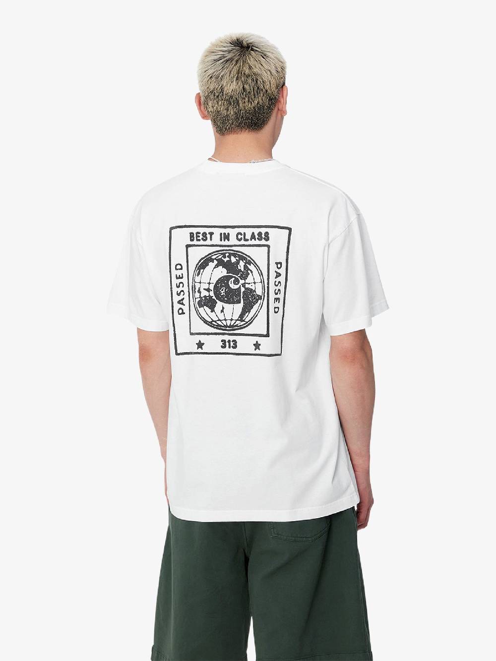 CARHARTT WIP T-shirt S/S Stamp I033670_ uomo cotone bianco In Linea