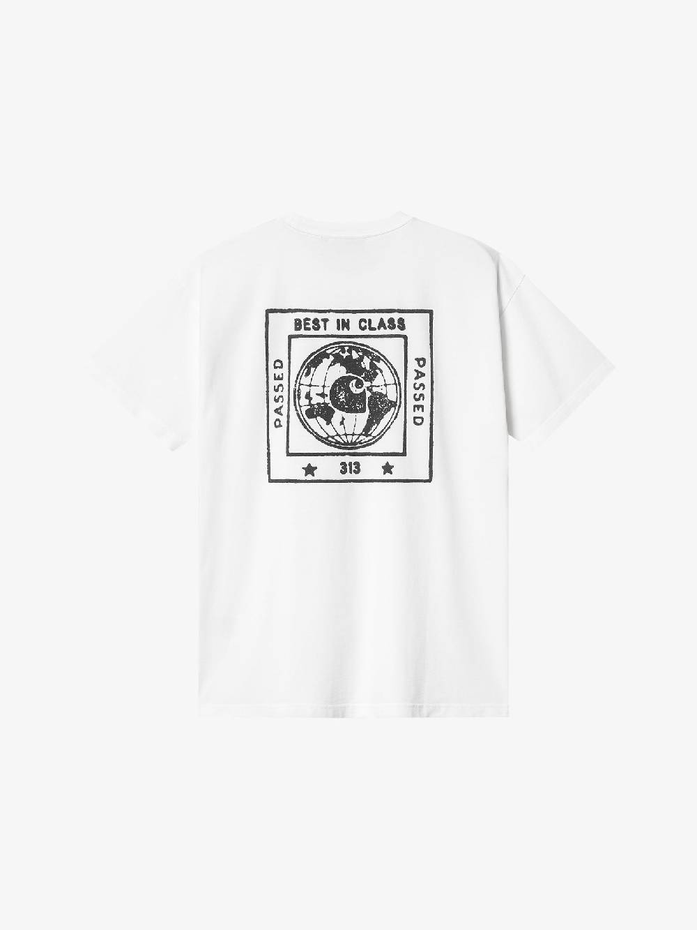 CARHARTT WIP T-shirt S/S Stamp I033670_ uomo cotone bianco In Linea