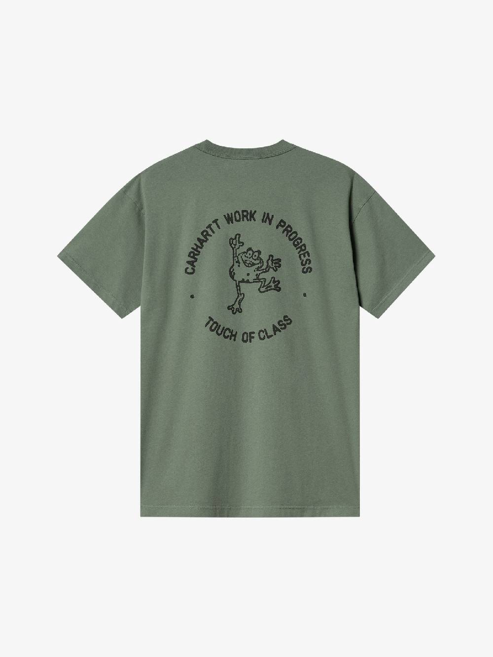 CARHARTT WIP T-shirt S/S Stamp I033670_ uomo cotone verde Vendita
