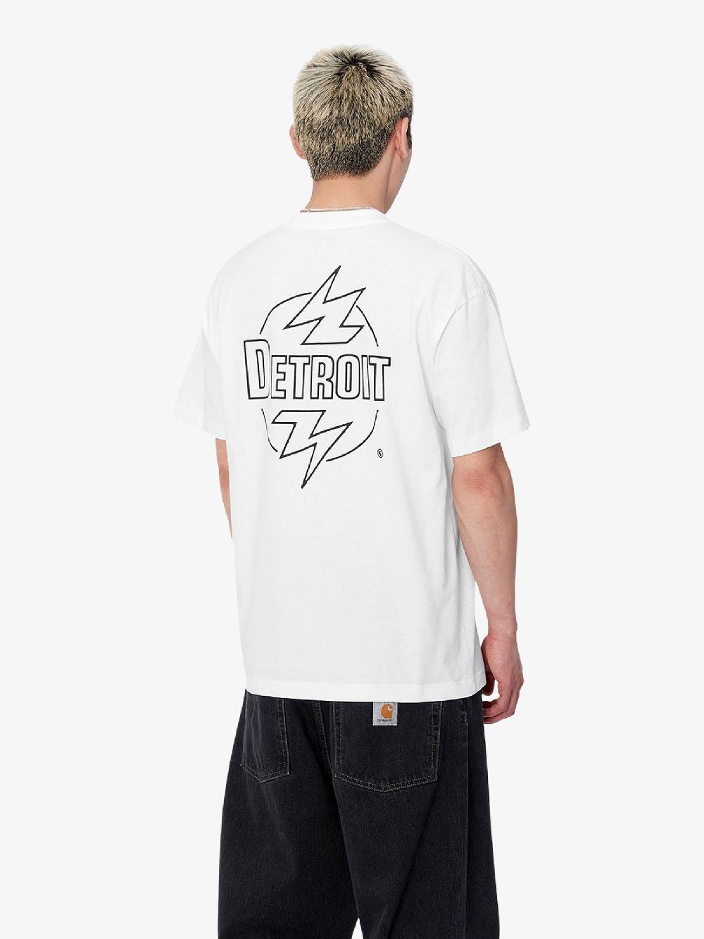 CARHARTT WIP T-shirt S/S Ablaze I033639_ uomo cotone bianco Promozione