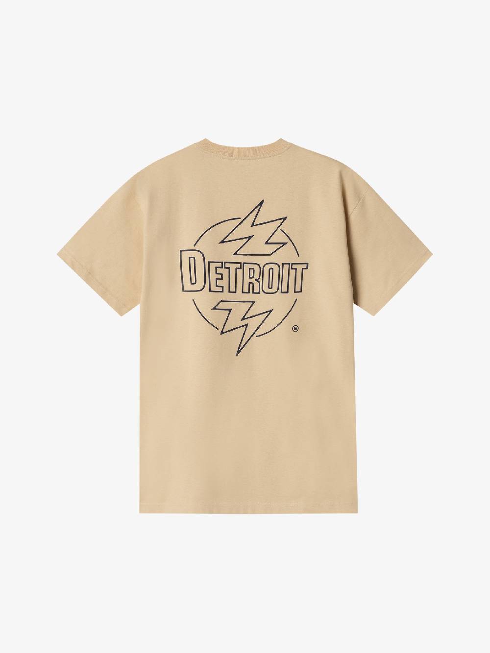 CARHARTT WIP T-shirt S/S Ablaze I033639_ uomo cotone beige Spedizione Gratuita