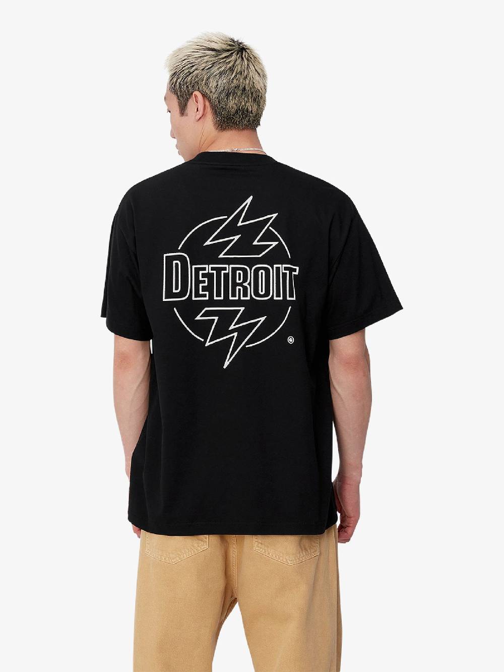 CARHARTT WIP T-shirt S/S Ablaze I033639_ uomo cotone nero Pezzi Unici