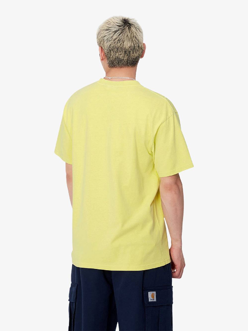 CARHARTT WIP T-shirt S/S Duster Script I033622_ uomo cotone giallo Negozi Online