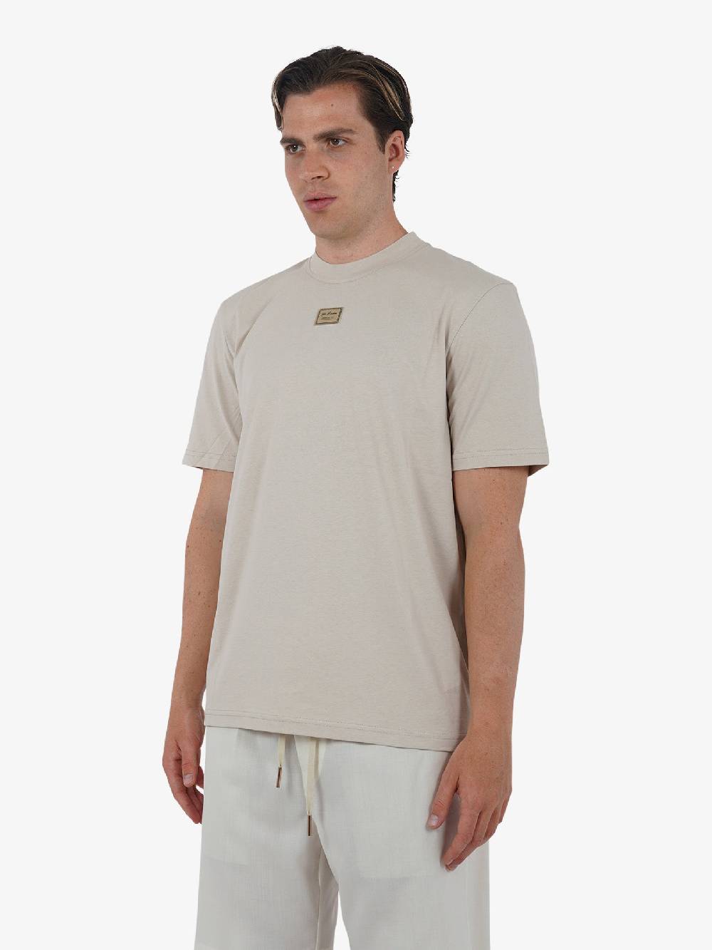 YES LONDON T-shirt XM4116 uomo cotone beige Presa