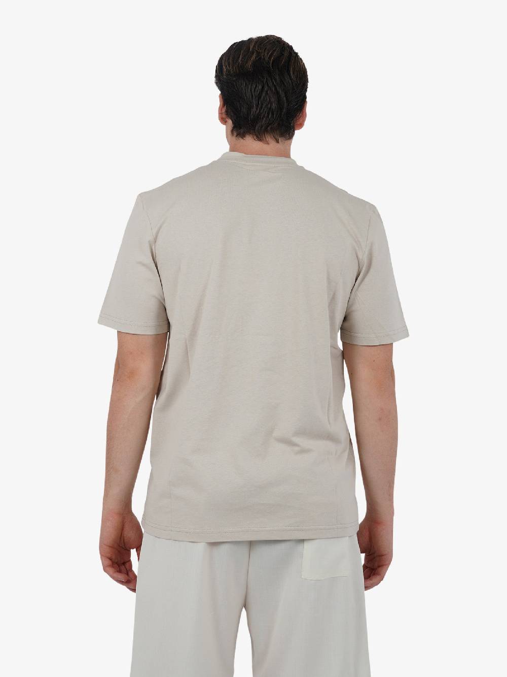 YES LONDON T-shirt XM4116 uomo cotone beige Presa