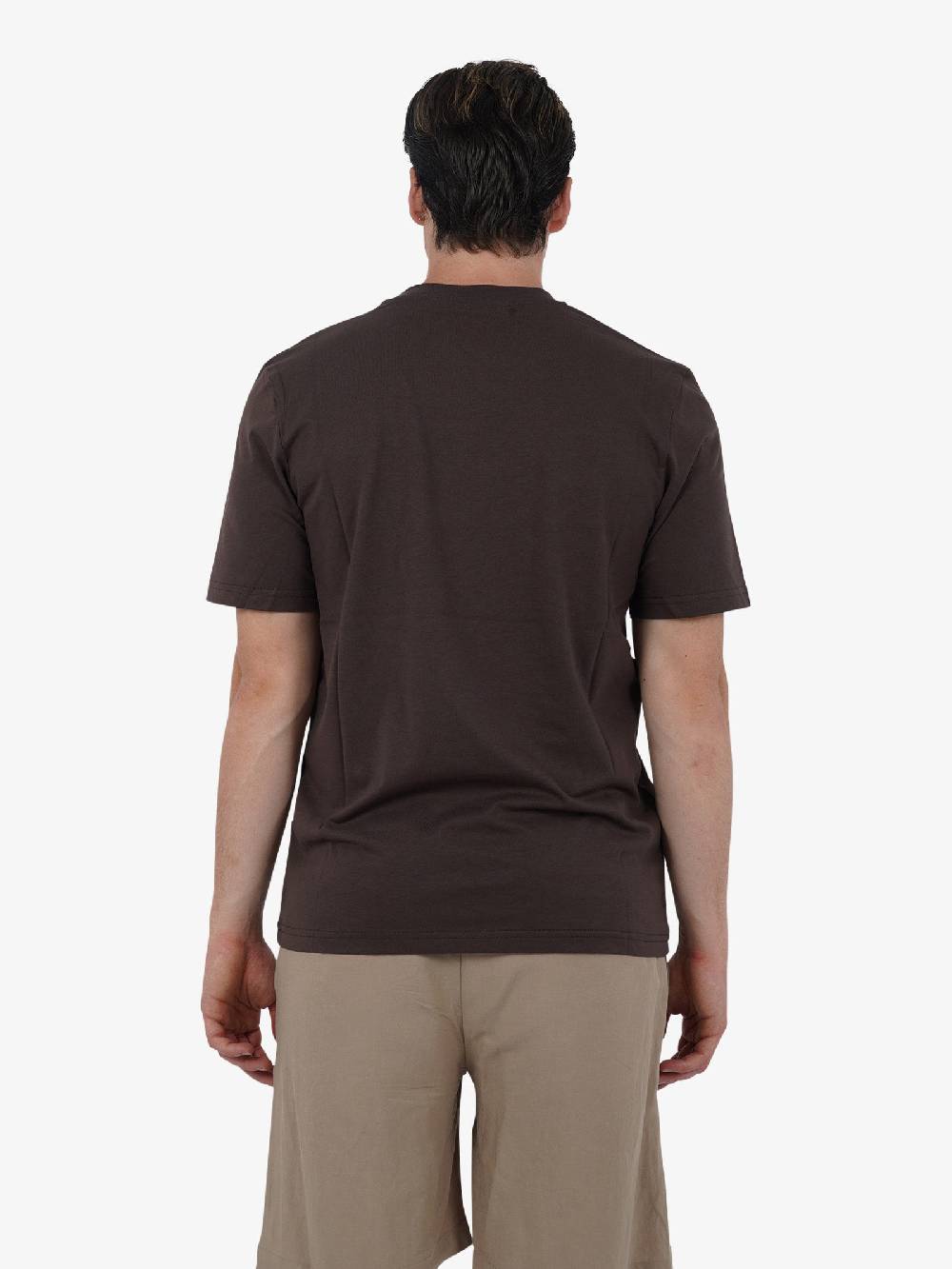 YES LONDON T-shirt XM4116 uomo cotone marrone Sconto