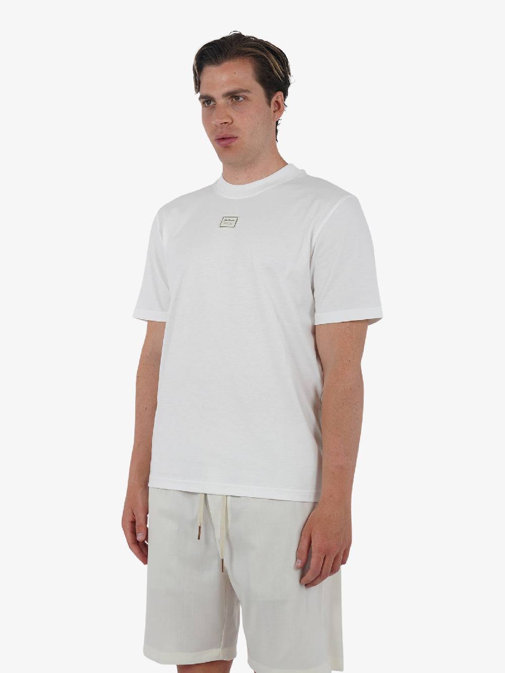 YES LONDON T-shirt XM4116 uomo cotone panna Economico