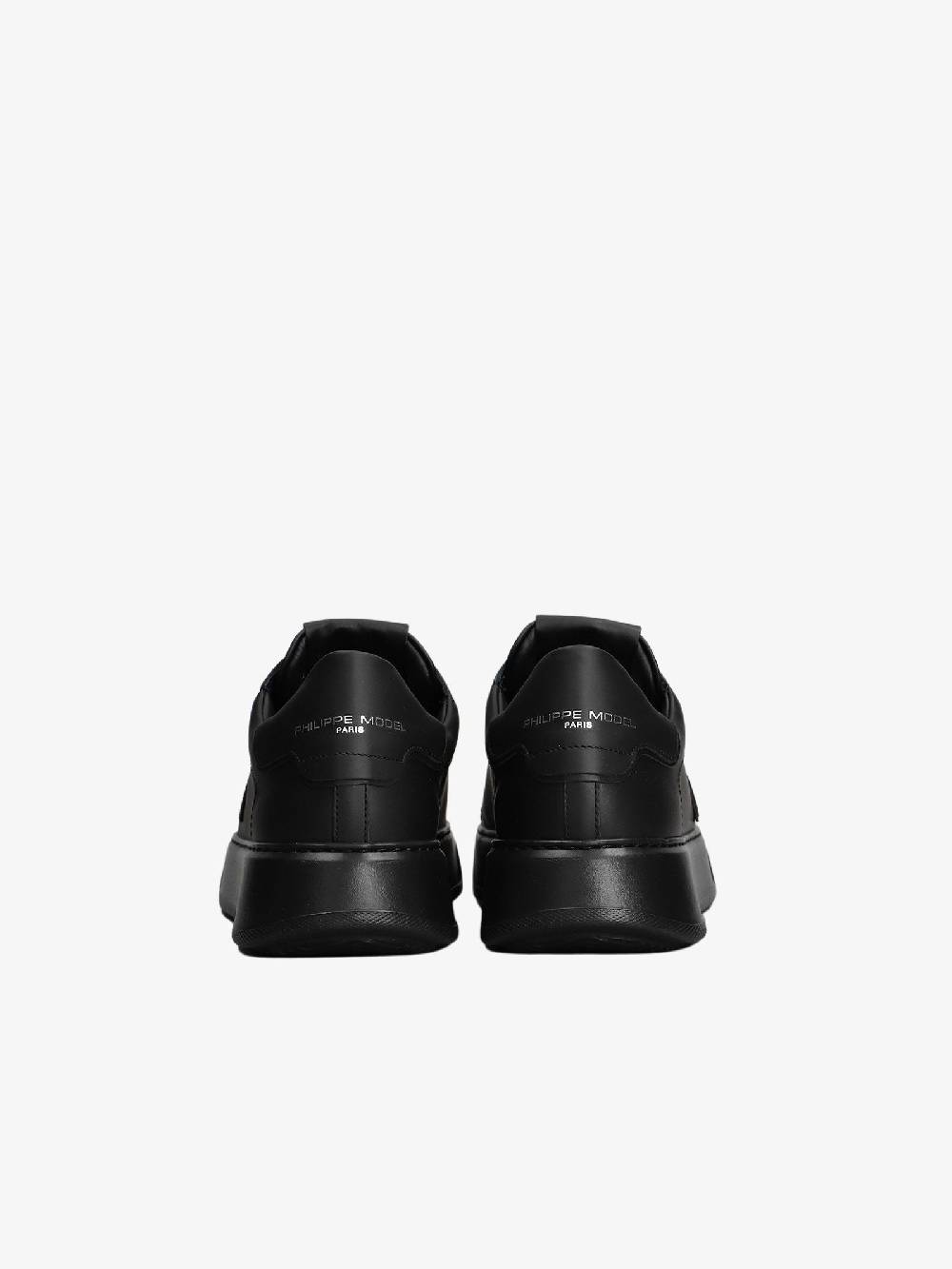 PHILIPPE MODEL Sneaker Temple Veau - Noir Blanc Outlet