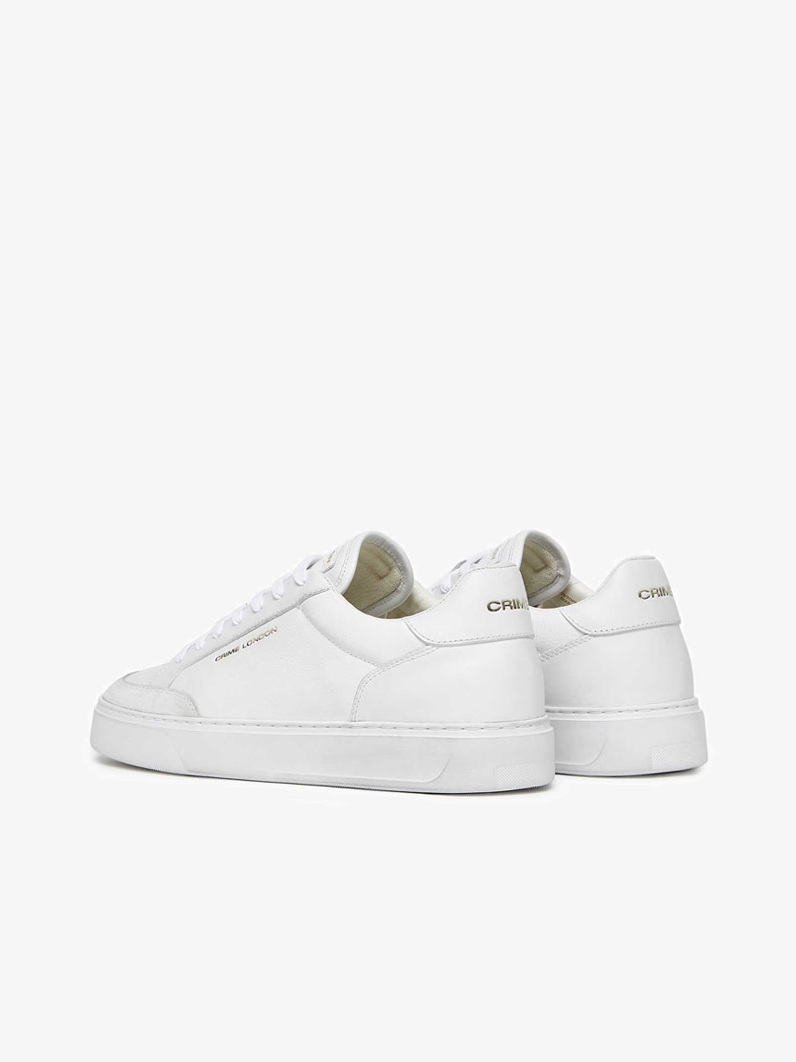 CRIME LONDON Sneakers Eclipse 17670PP6 uomo pelle bianco In Vendita