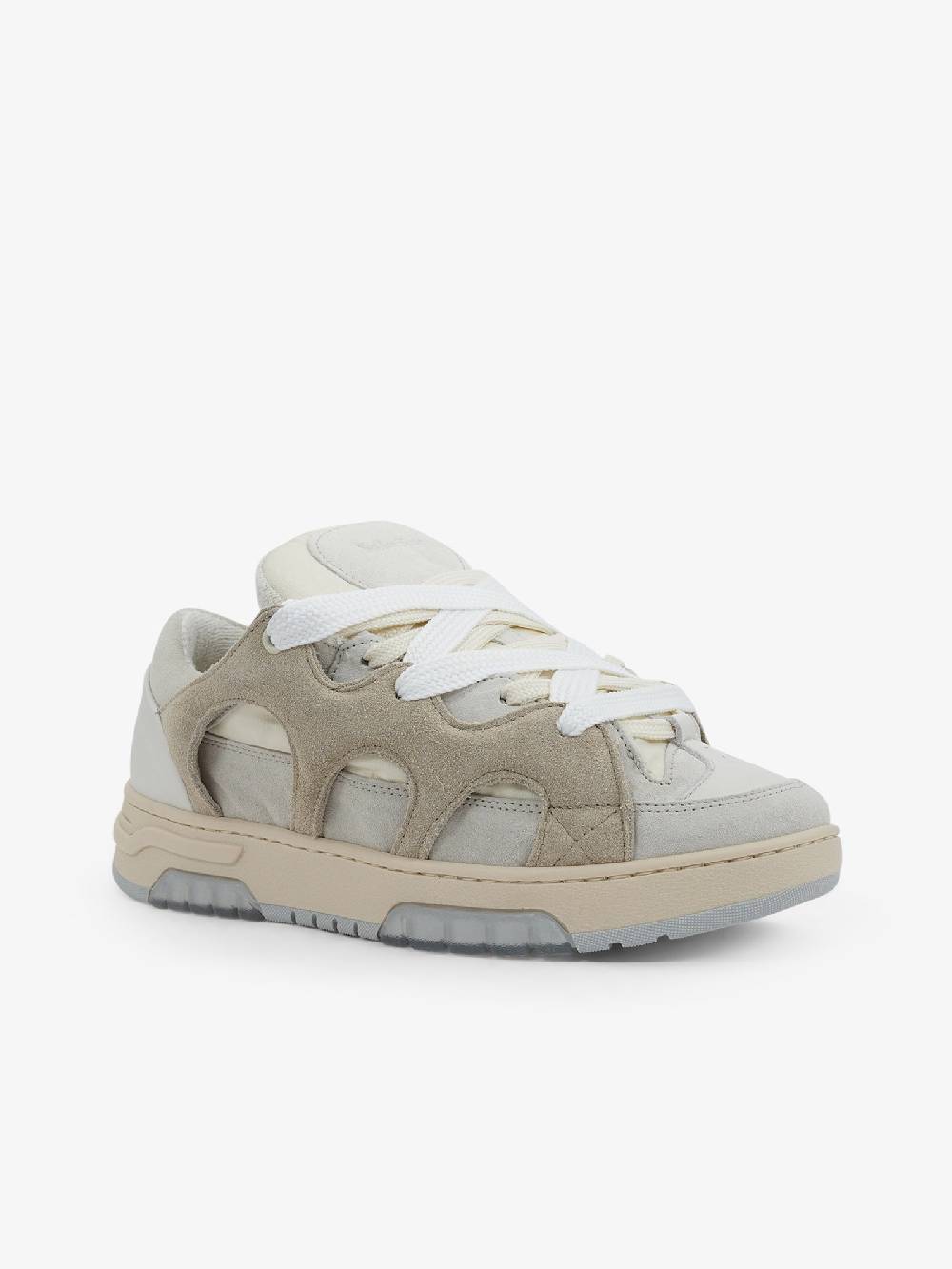 DANILO PAURA Sneakers YU01-S1-SU-AP SANTHA 1 pelle beige Saldi Di Fabbrica