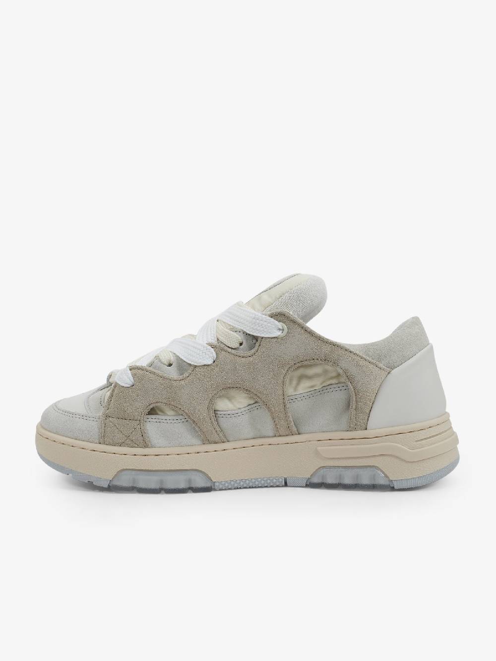 DANILO PAURA Sneakers YU01-S1-SU-AP SANTHA 1 pelle beige Saldi Di Fabbrica