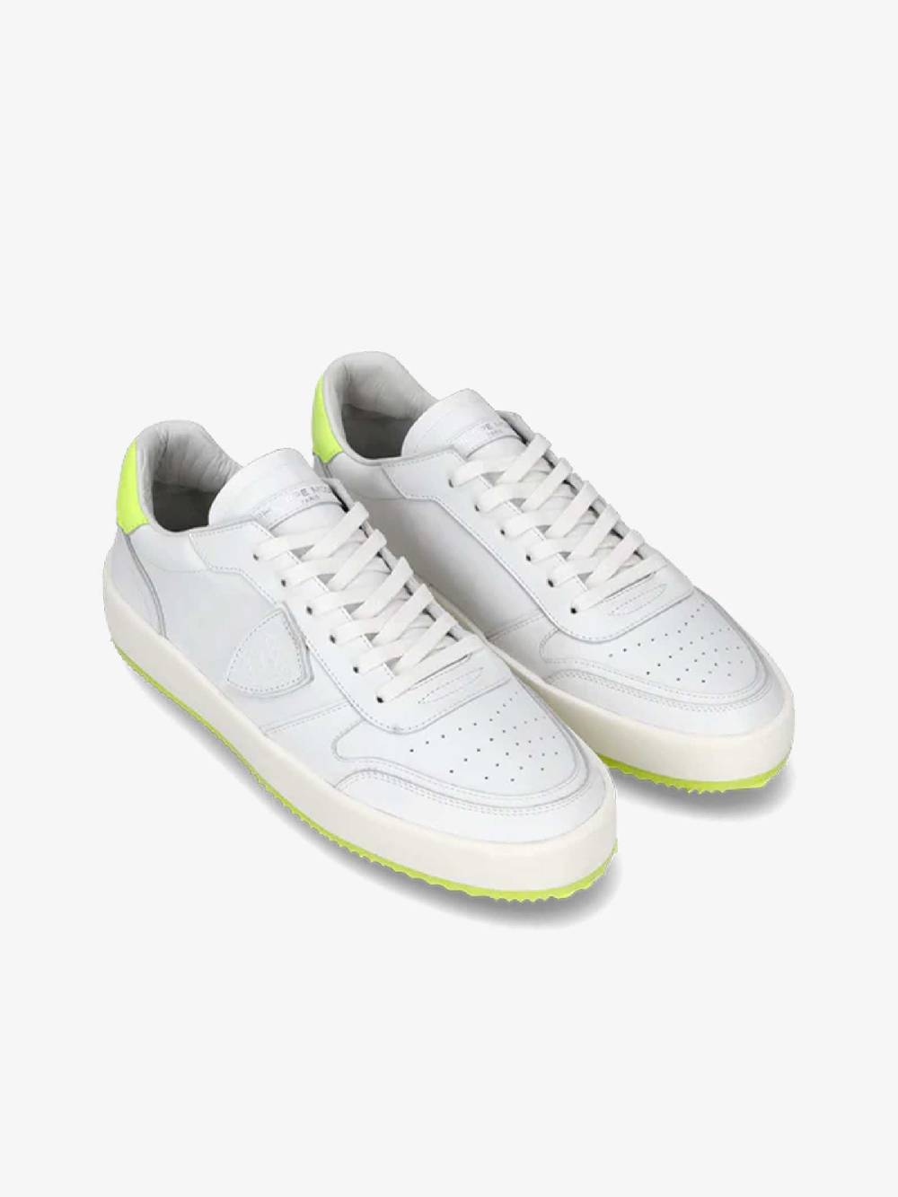 PHILIPPE MODEL Sneakers Nice Low VNLU uomo pelle bianco In Saldo