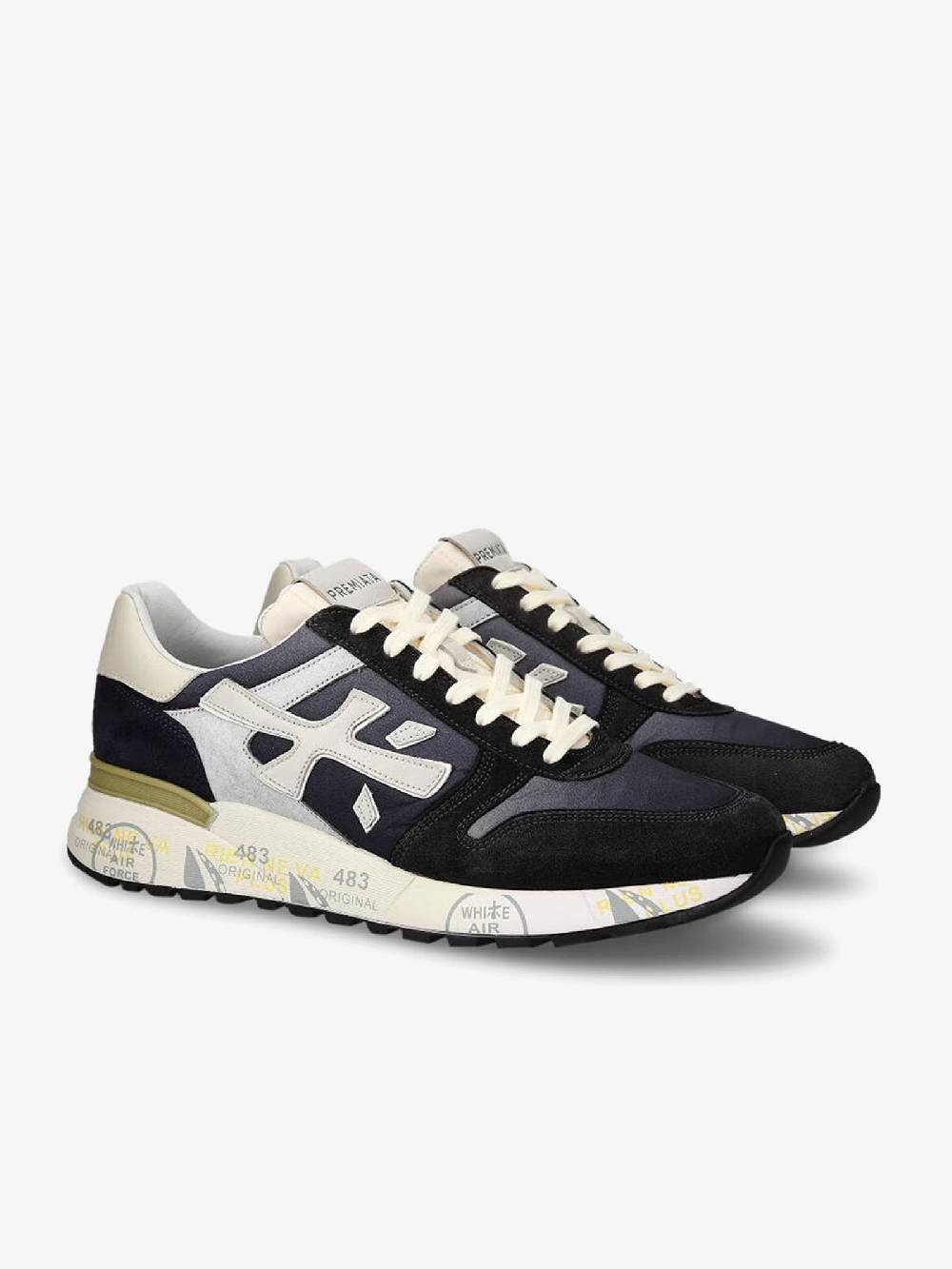 PREMIATA Sneakers MICK 6618 uomo pelle blu Nuovo
