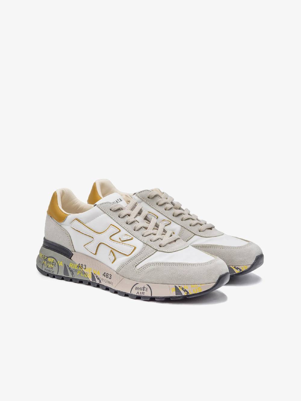 PREMIATA Sneakers MICK 6613 uomo pelle bianco Qualità