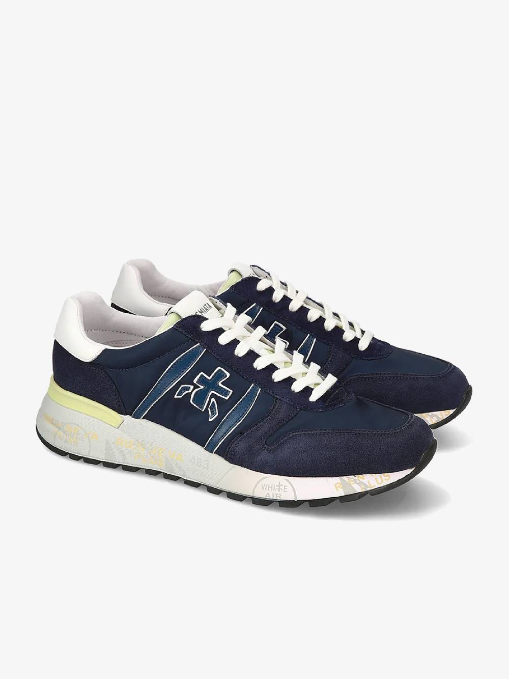 PREMIATA Sneakers LANDER 6634 uomo pelle blu Promozione
