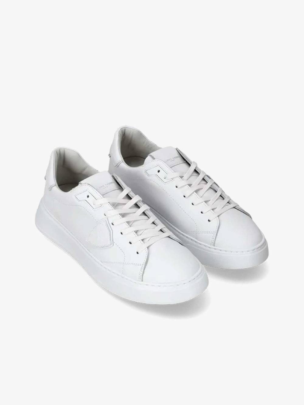PHILIPPE MODEL Sneakers Temple Low BTLU uomo in pelle bianco Pezzi Unici