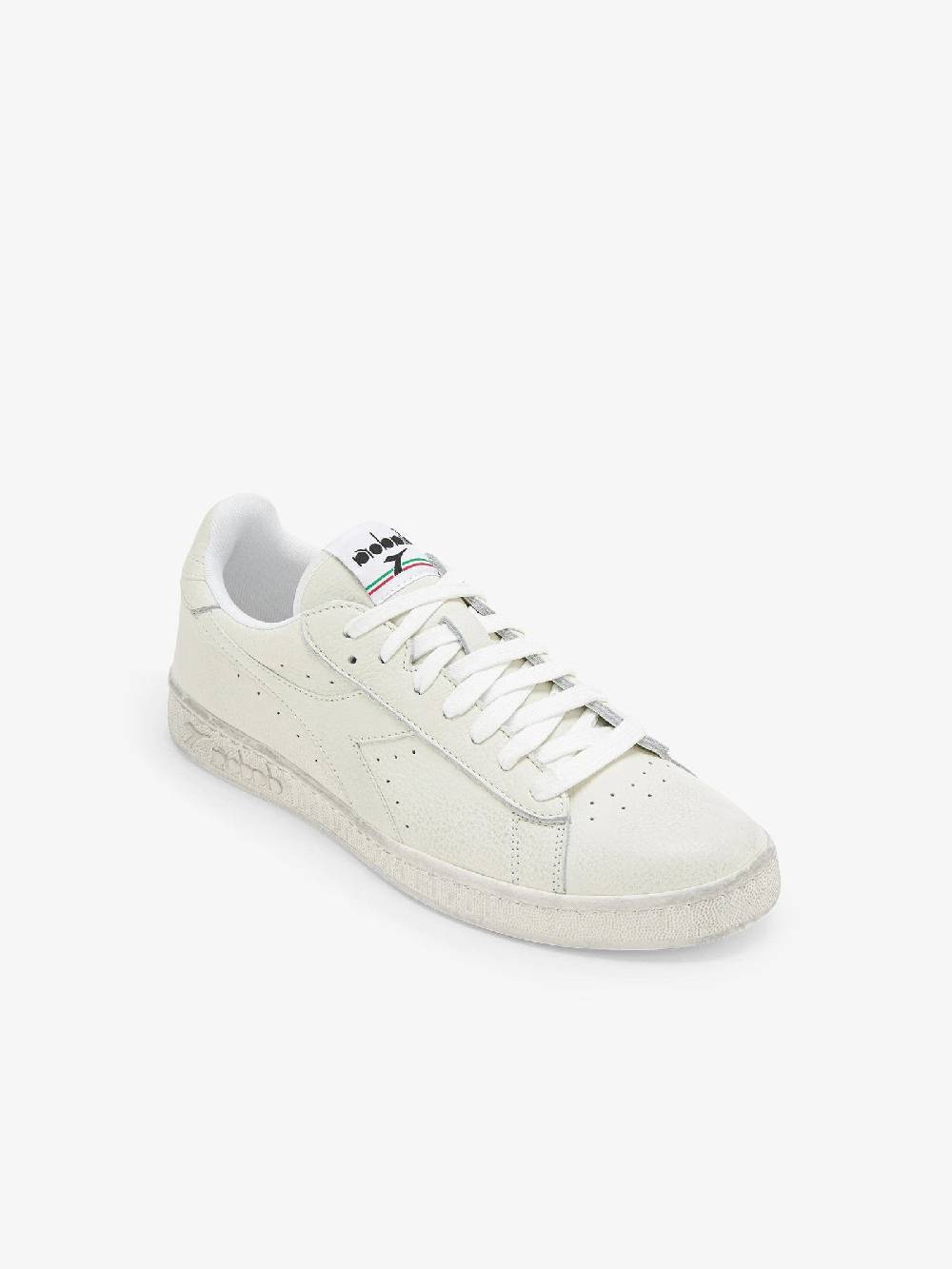 DIADORA Sneakers Game L Low Waxed 501.178301_ uomo in pelle bianco Negozi Online