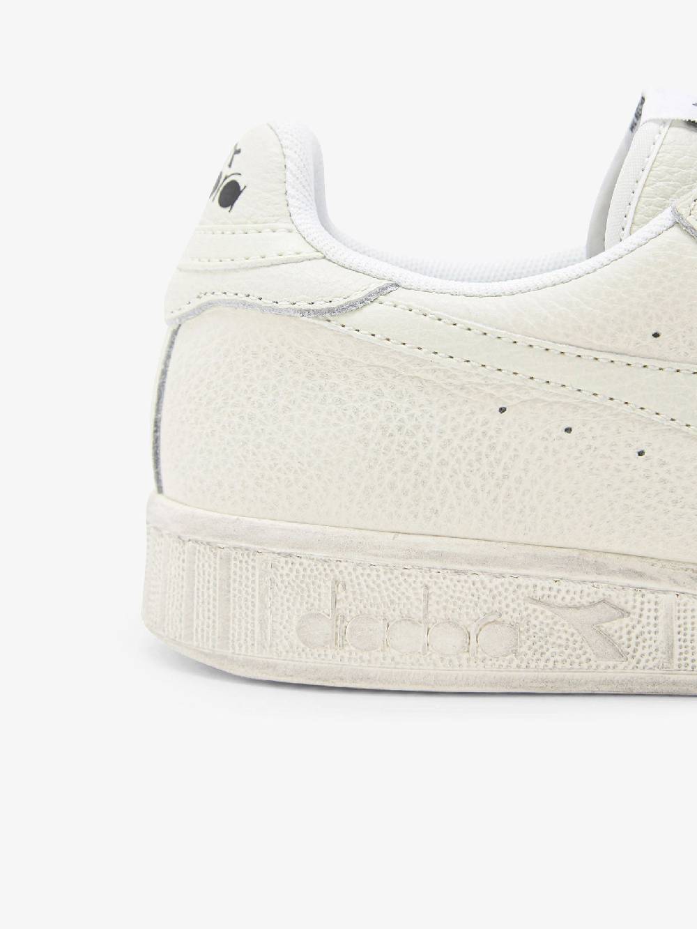 DIADORA Sneakers Game L Low Waxed 501.178301_ uomo in pelle bianco Negozi Online