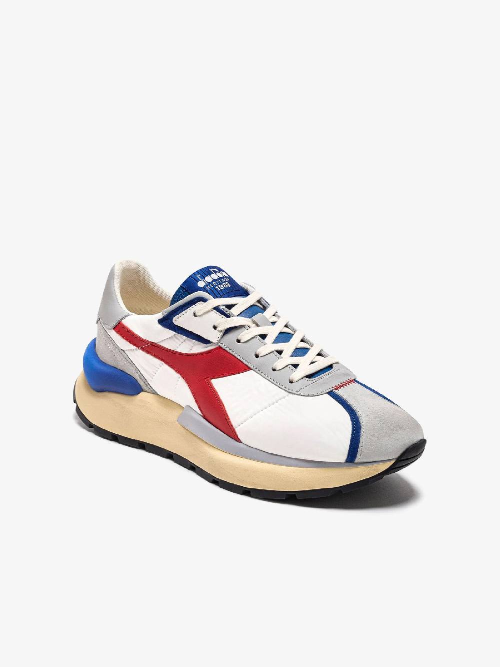 DIADORA Sneakers ELITE 201.180469_ uomo pelle bianco Consegna Veloce