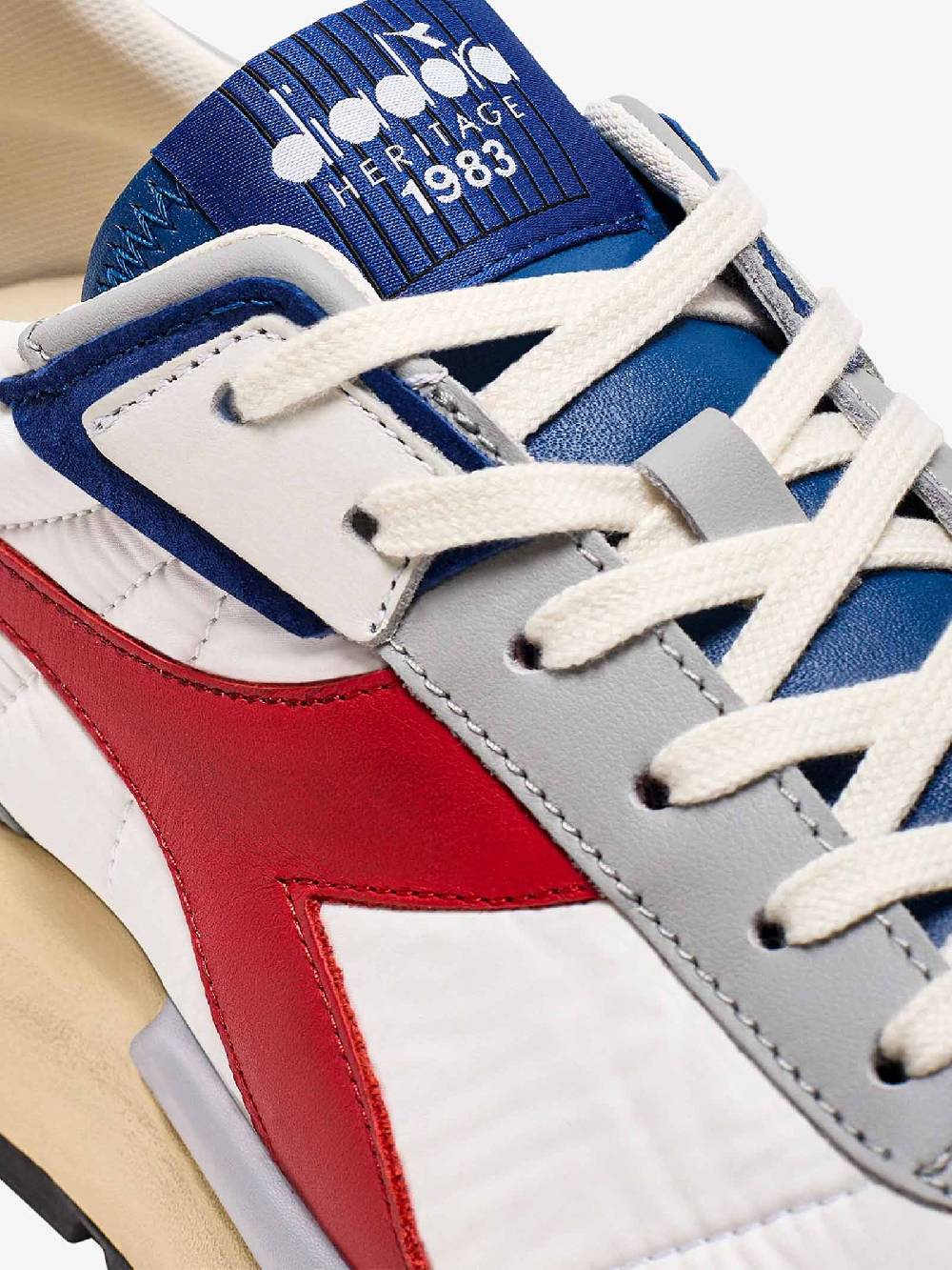 DIADORA Sneakers ELITE 201.180469_ uomo pelle bianco Consegna Veloce