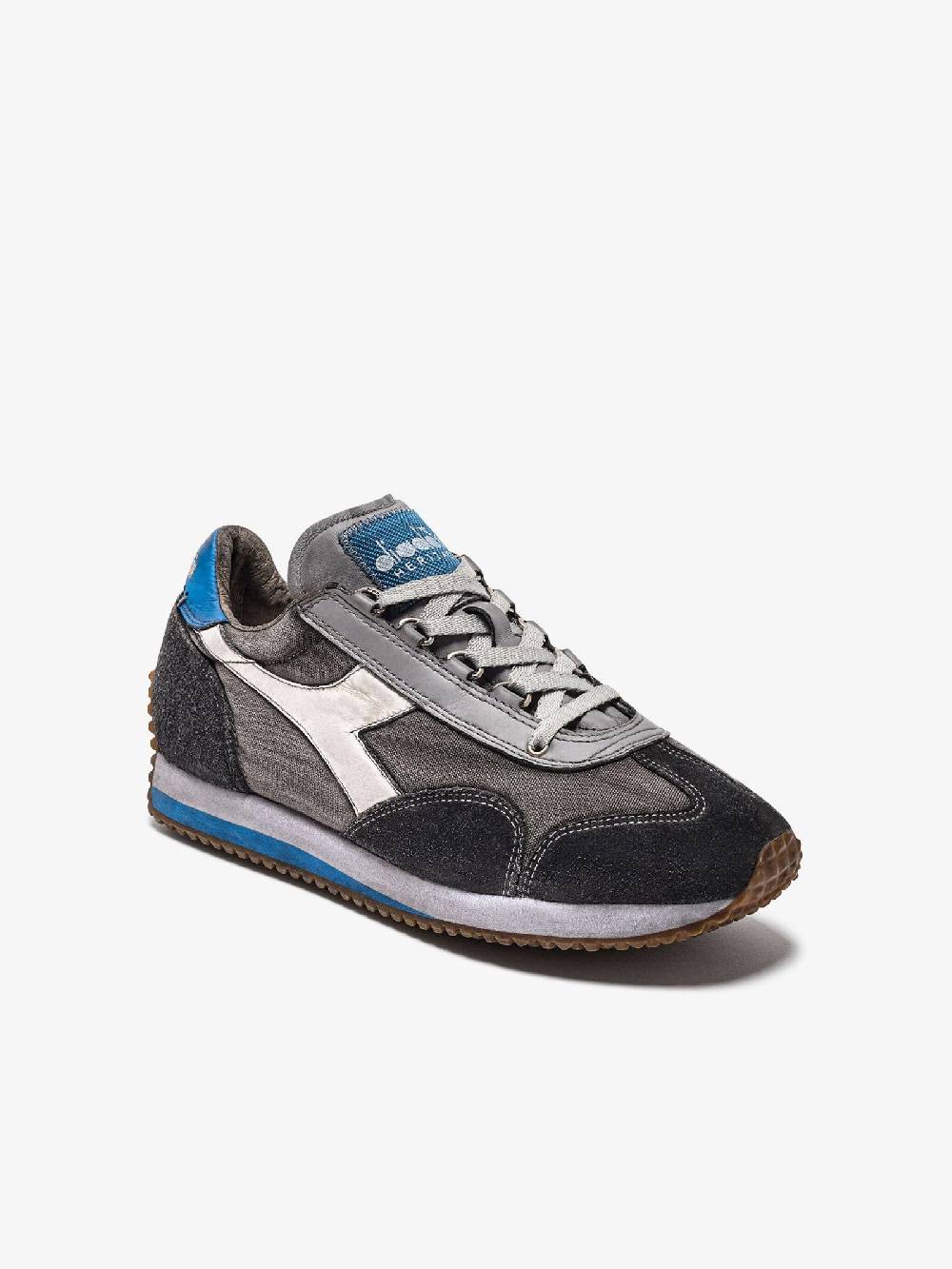 DIADORA Sneakers EQUIPE H DIRTY STONE WASH EVO 201.174736_ uomo pelle grigio Fino Al -60%