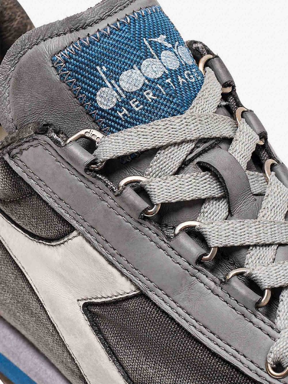 DIADORA Sneakers EQUIPE H DIRTY STONE WASH EVO 201.174736_ uomo pelle grigio Fino Al -60%