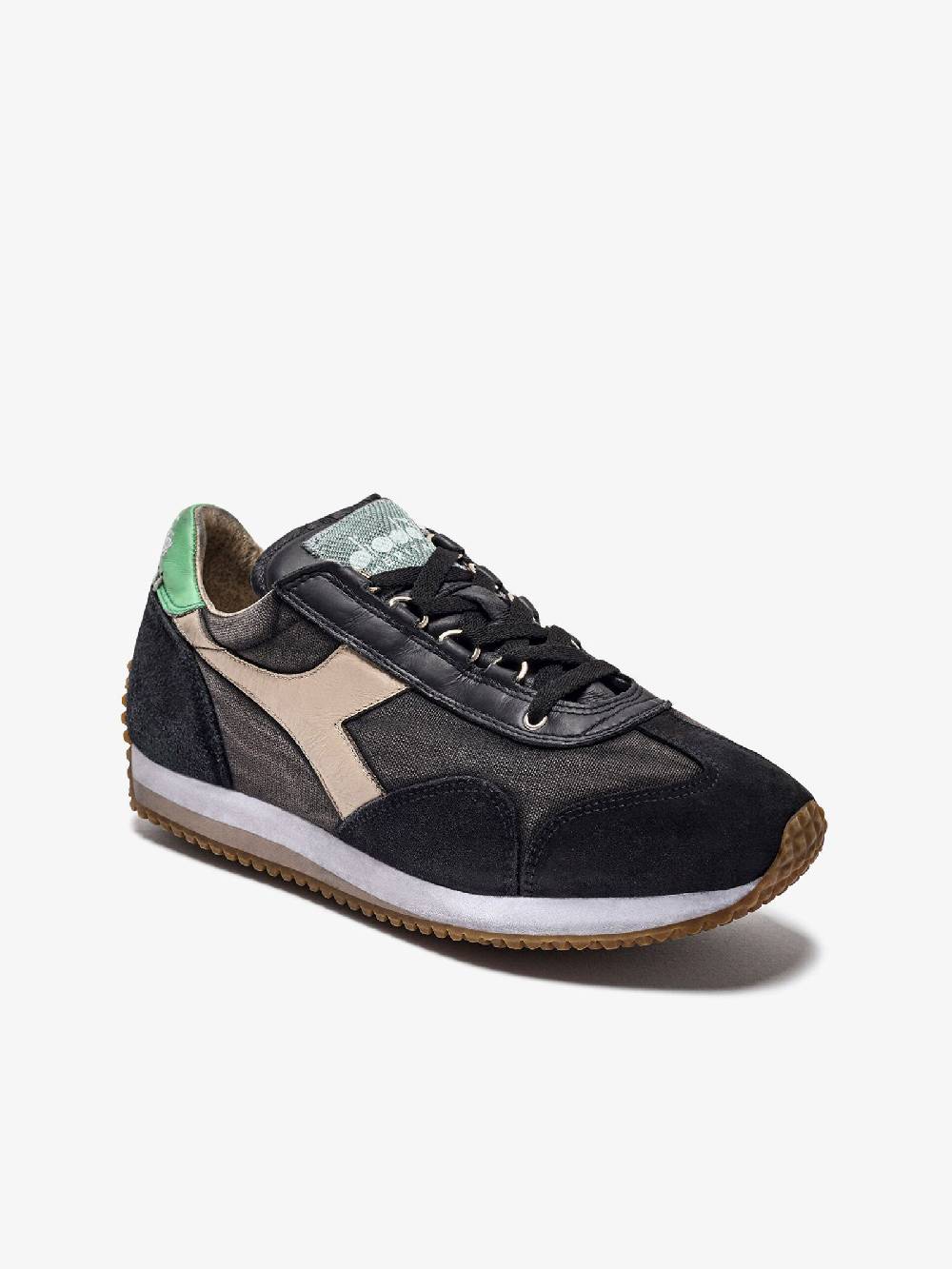 DIADORA Sneakers EQUIPE H DIRTY STONE WASH EVO 201.174736_ uomo pelle nero Affare Del Giorno