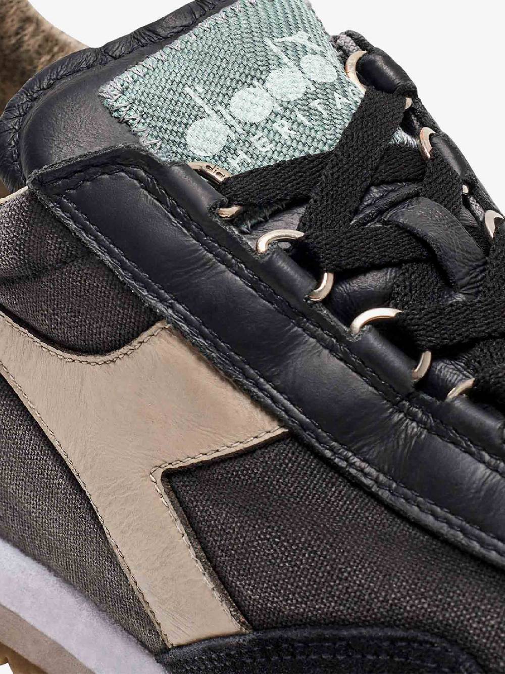 DIADORA Sneakers EQUIPE H DIRTY STONE WASH EVO 201.174736_ uomo pelle nero Affare Del Giorno