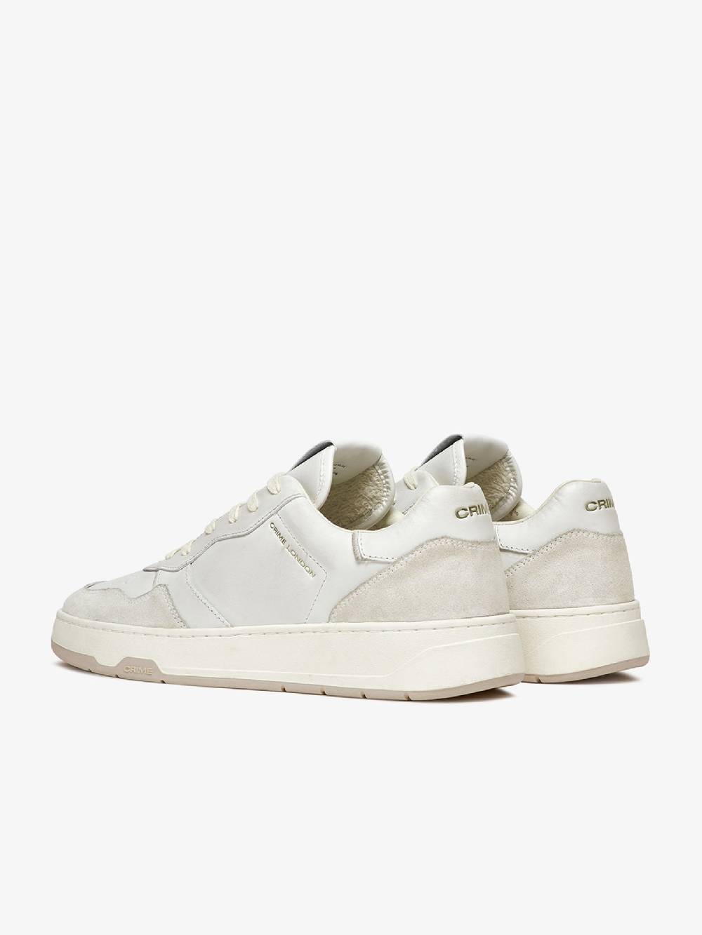 CRIME LONDON Sneakers Timeless 17200PP6 uomo in pelle bianco Convenienza