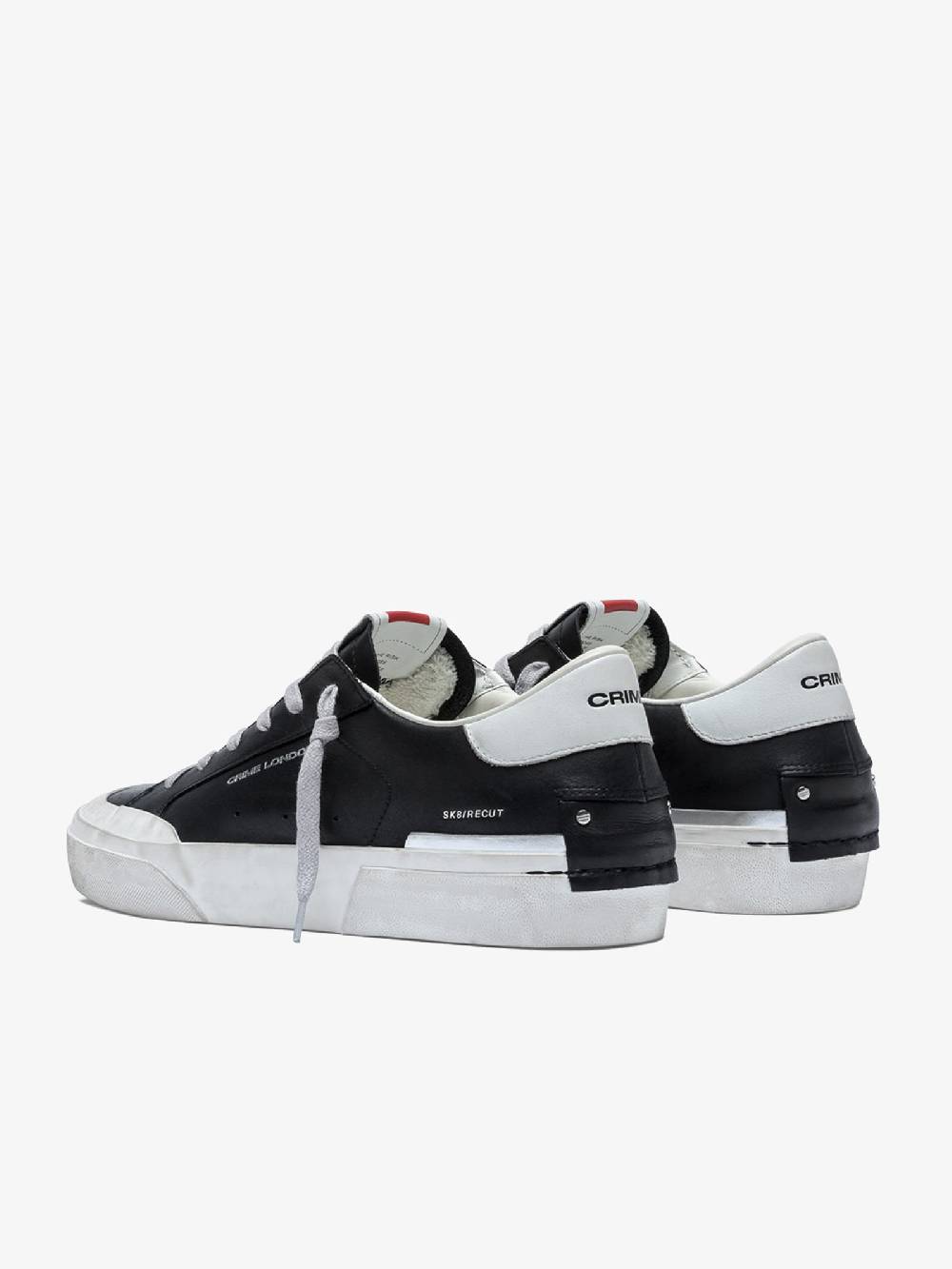 CRIME LONDON Sneakers Recut 17050PP6 uomo in pelle nero Sconto