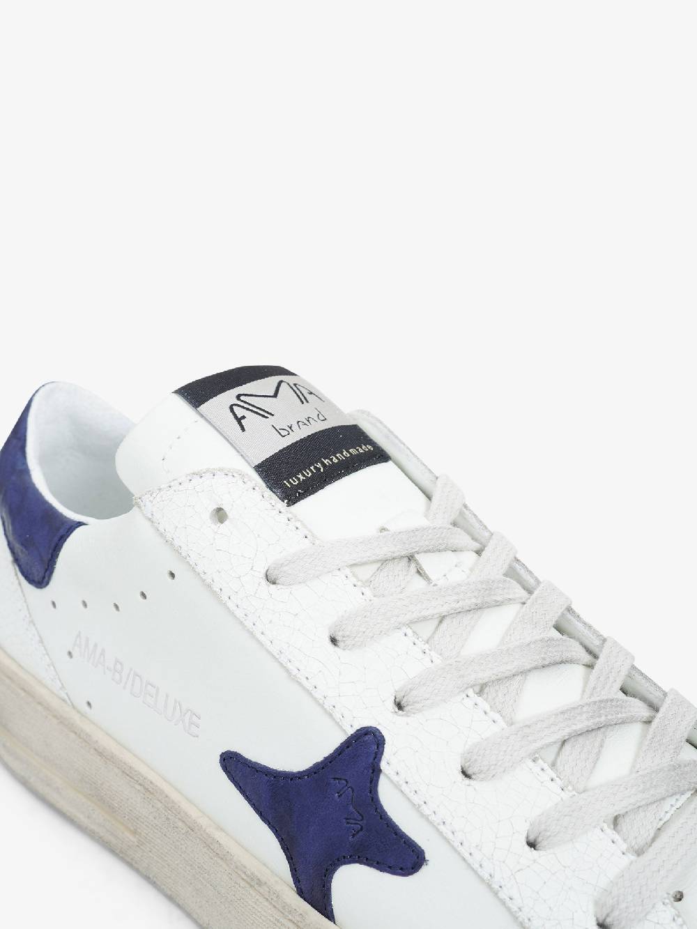 AMA BRAND Sneakers 2775 uomo in pelle bianco Saldi