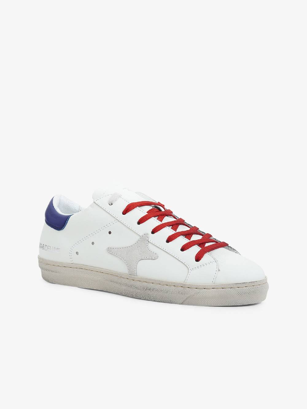 AMA BRAND Sneakers 2737 uomo in pelle bianco Offerte
