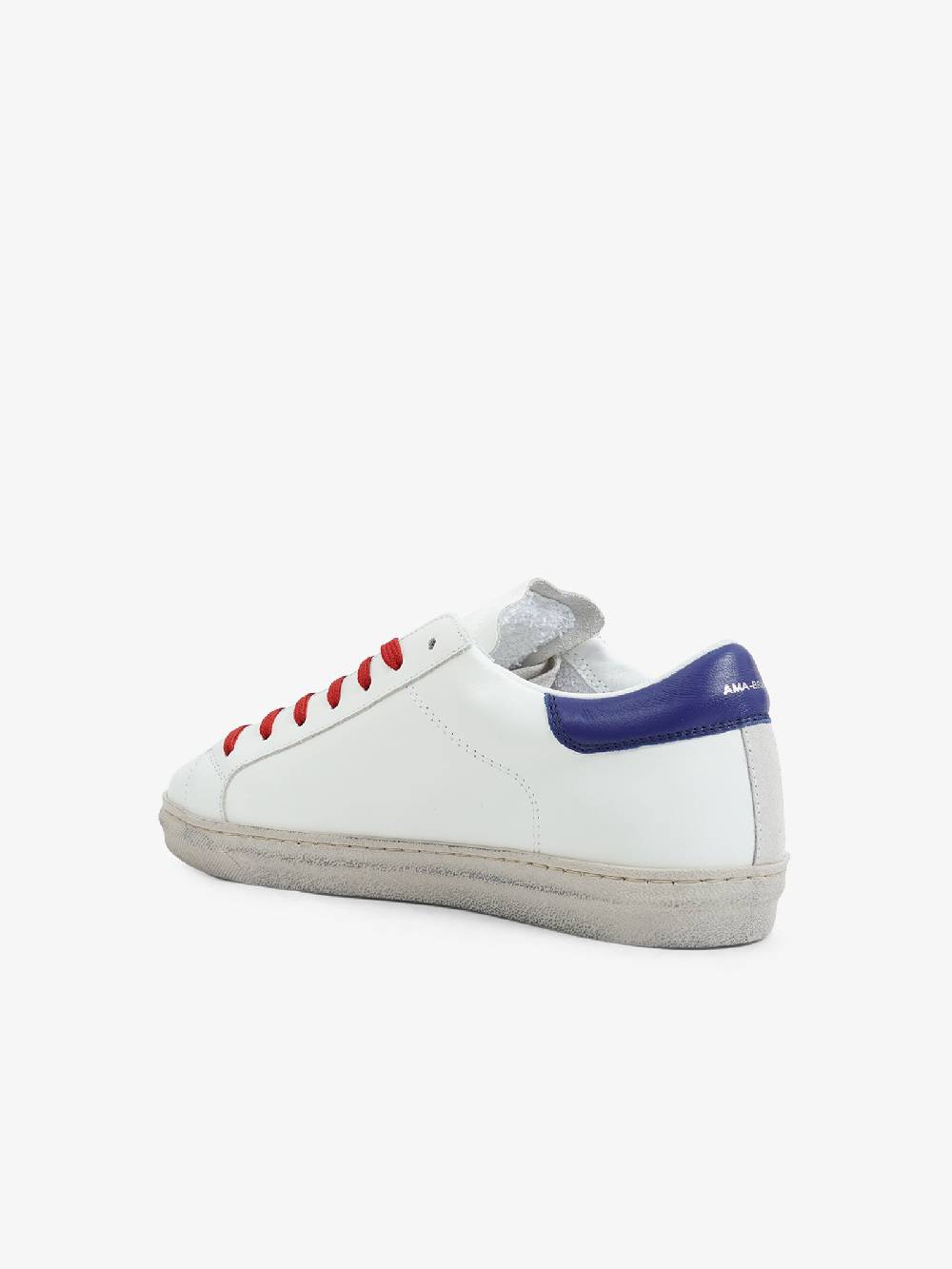 AMA BRAND Sneakers 2737 uomo in pelle bianco Offerte