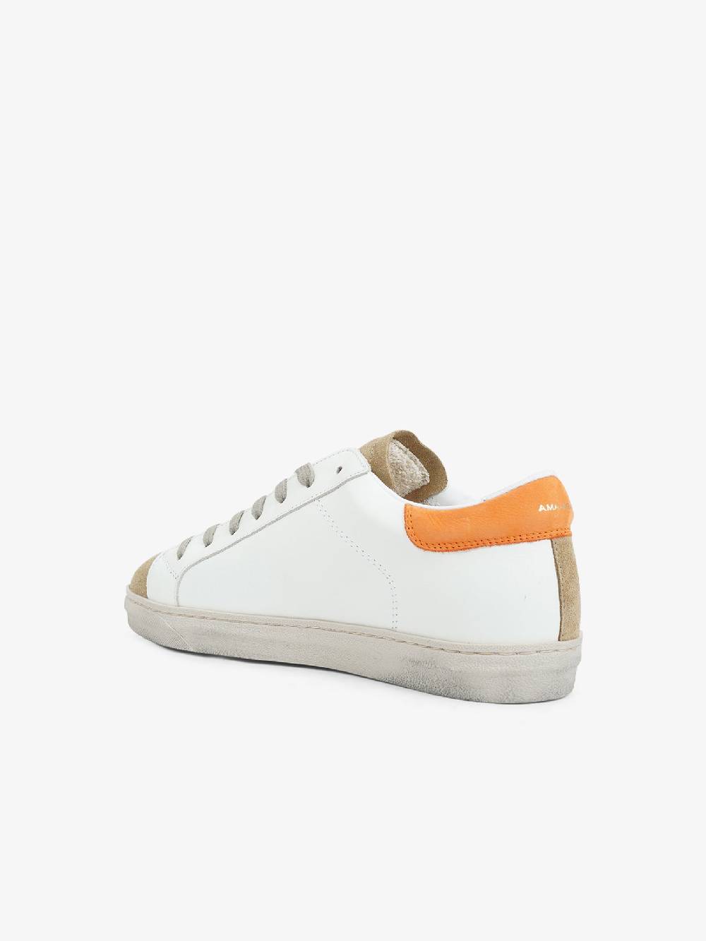 AMA BRAND Sneakers 2736 uomo in pelle bianco Hotsell