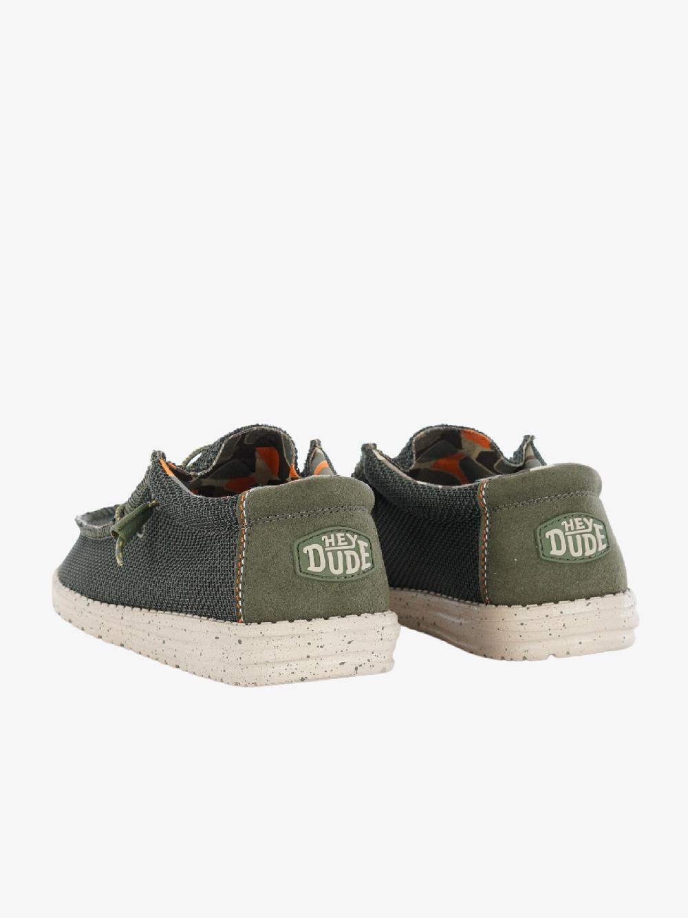 HEY DUDE Mocassini Wally Sox uomo verde Spedizione Gratuita