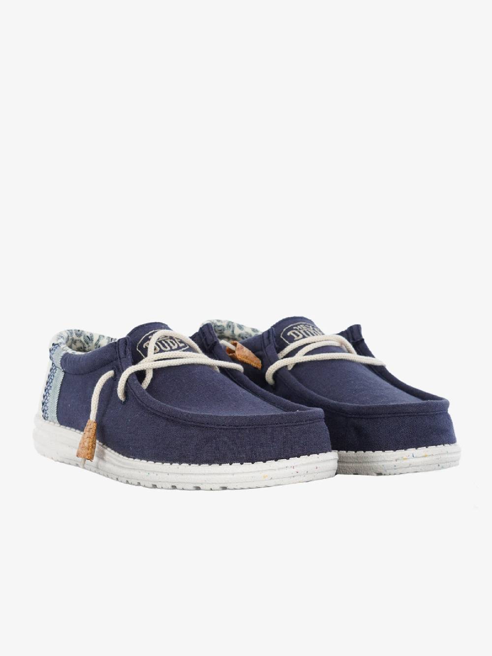 HEY DUDE Mocassini Wally Break Stitch uomo blu Pezzi Unici