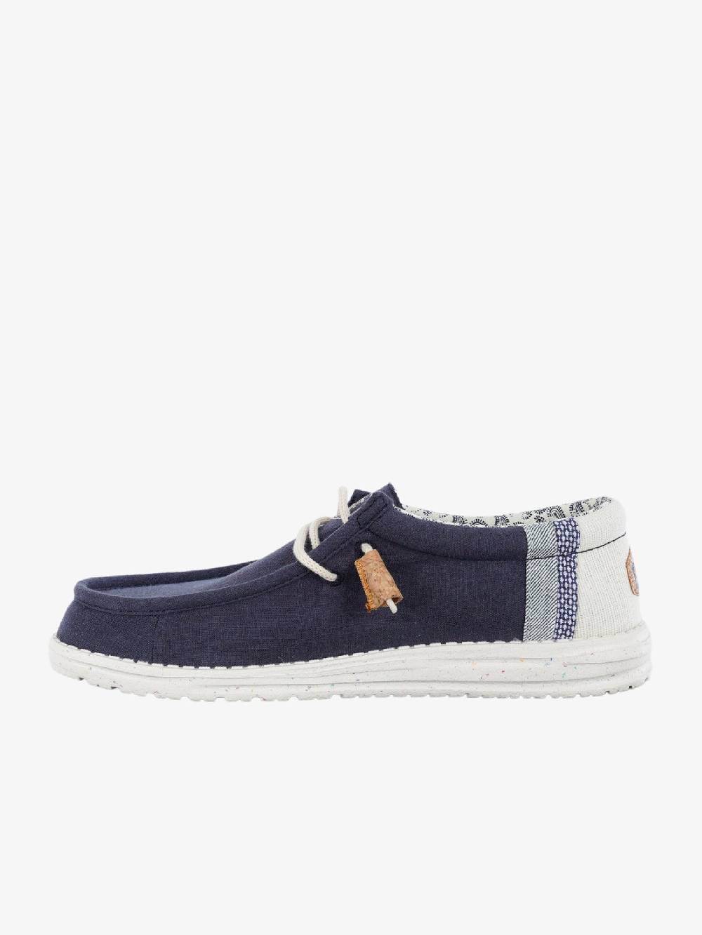 HEY DUDE Mocassini Wally Break Stitch uomo blu Pezzi Unici