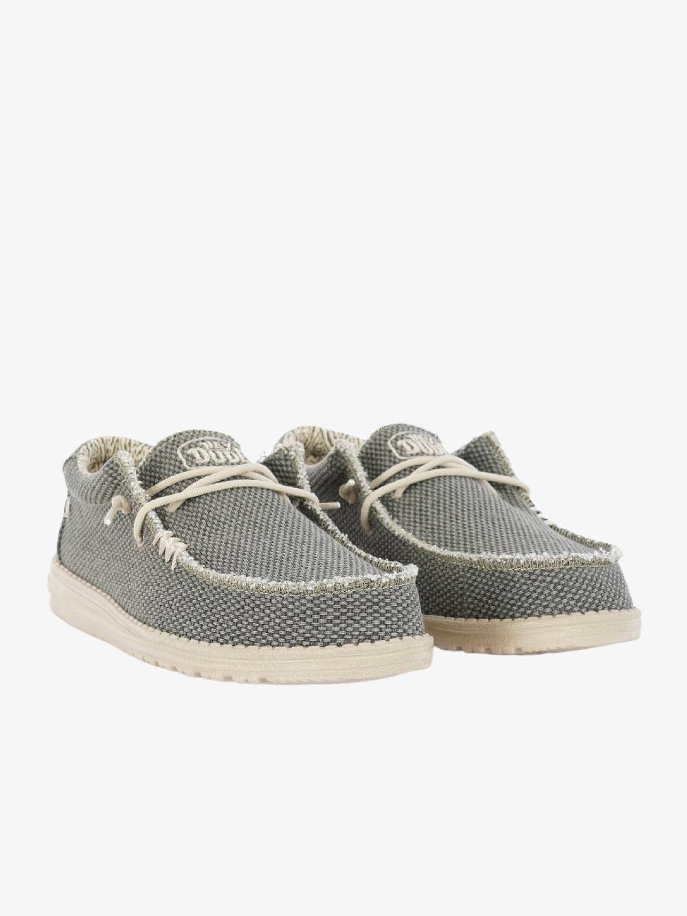 HEY DUDE Mocassini Wally Braided uomo verde Acquista Ora