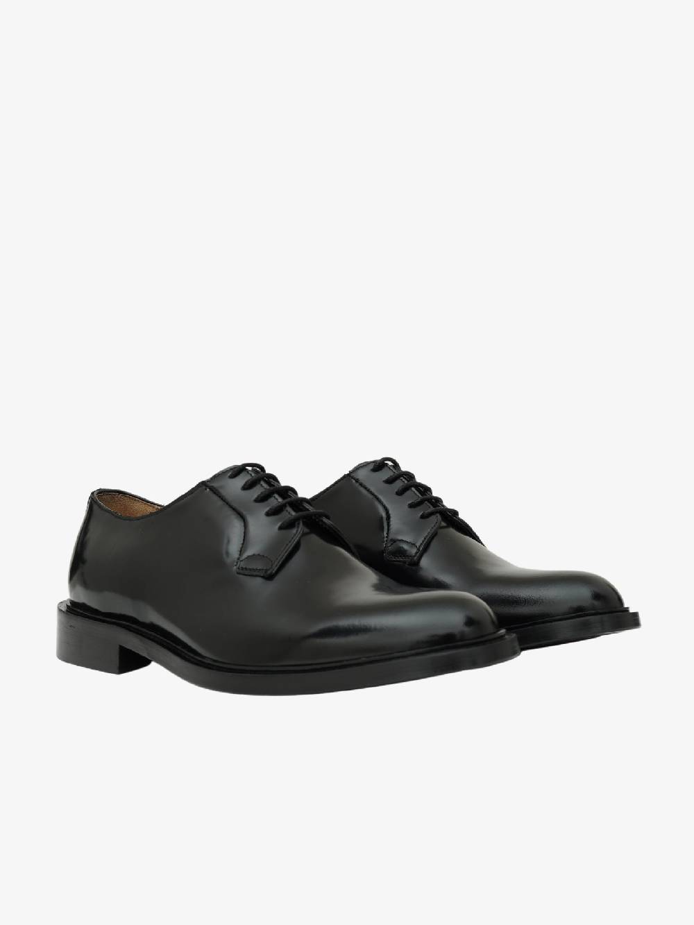 ANDREA FRANCESCO Stringate CH1 uomo in pelle nera Sottocosto