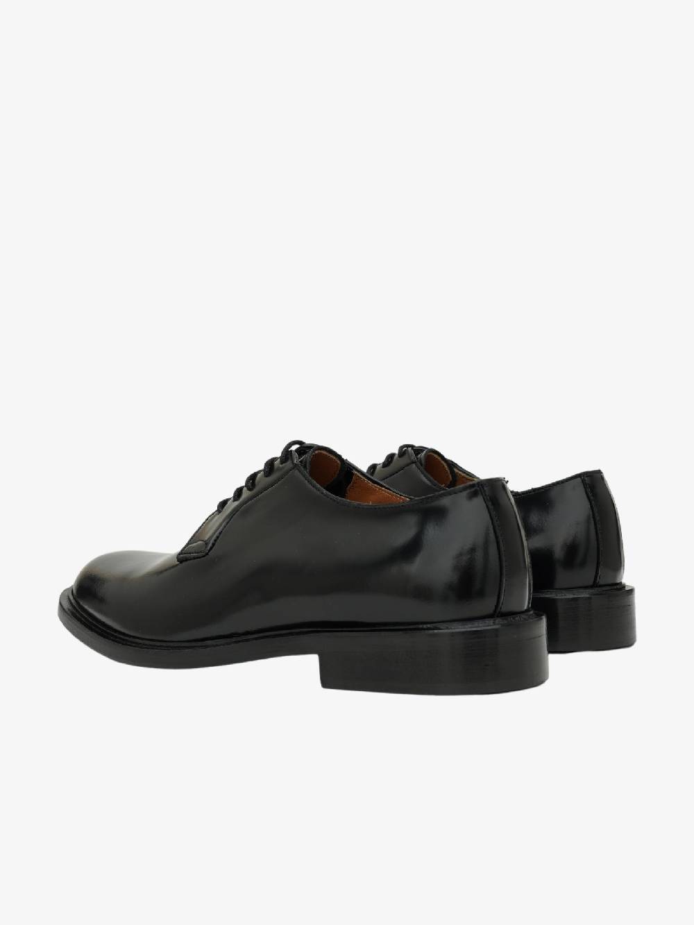ANDREA FRANCESCO Stringate CH1 uomo in pelle nera Sottocosto
