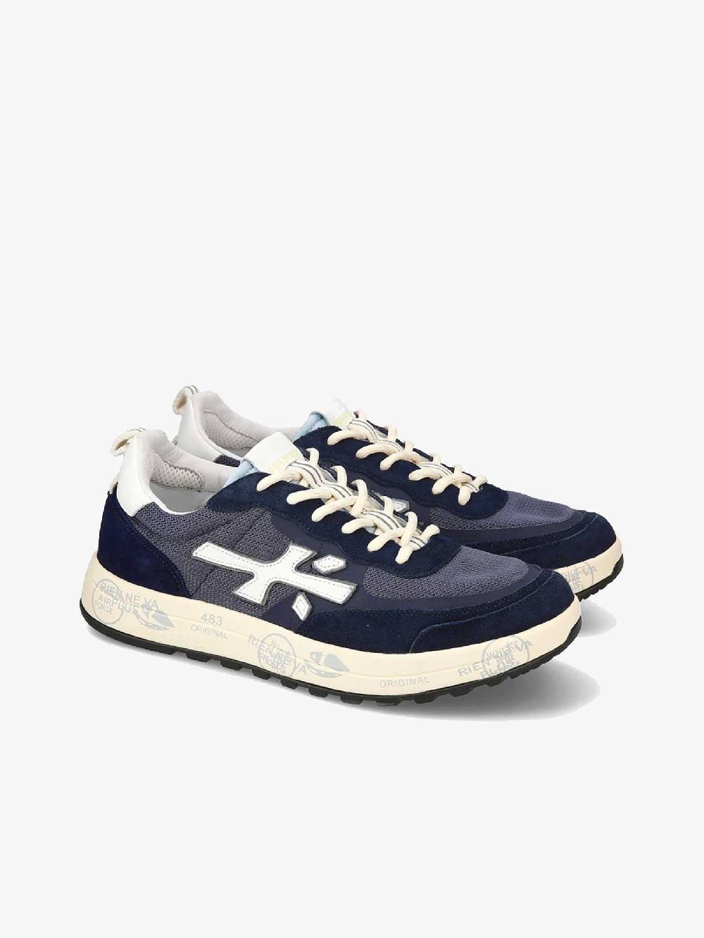 PREMIATA Sneakers NOUS uomo pelle nero Sconto