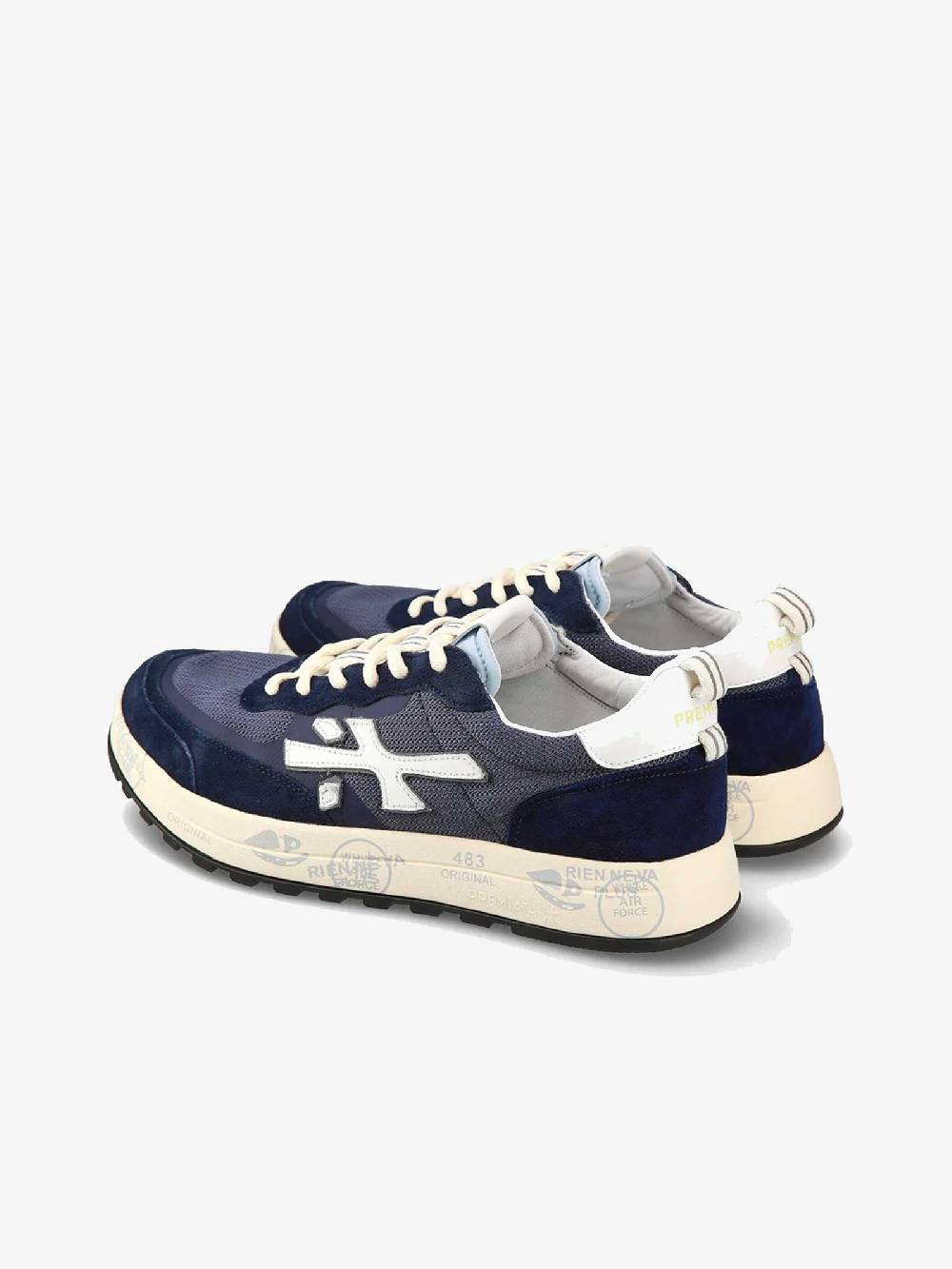PREMIATA Sneakers NOUS uomo pelle nero Sconto