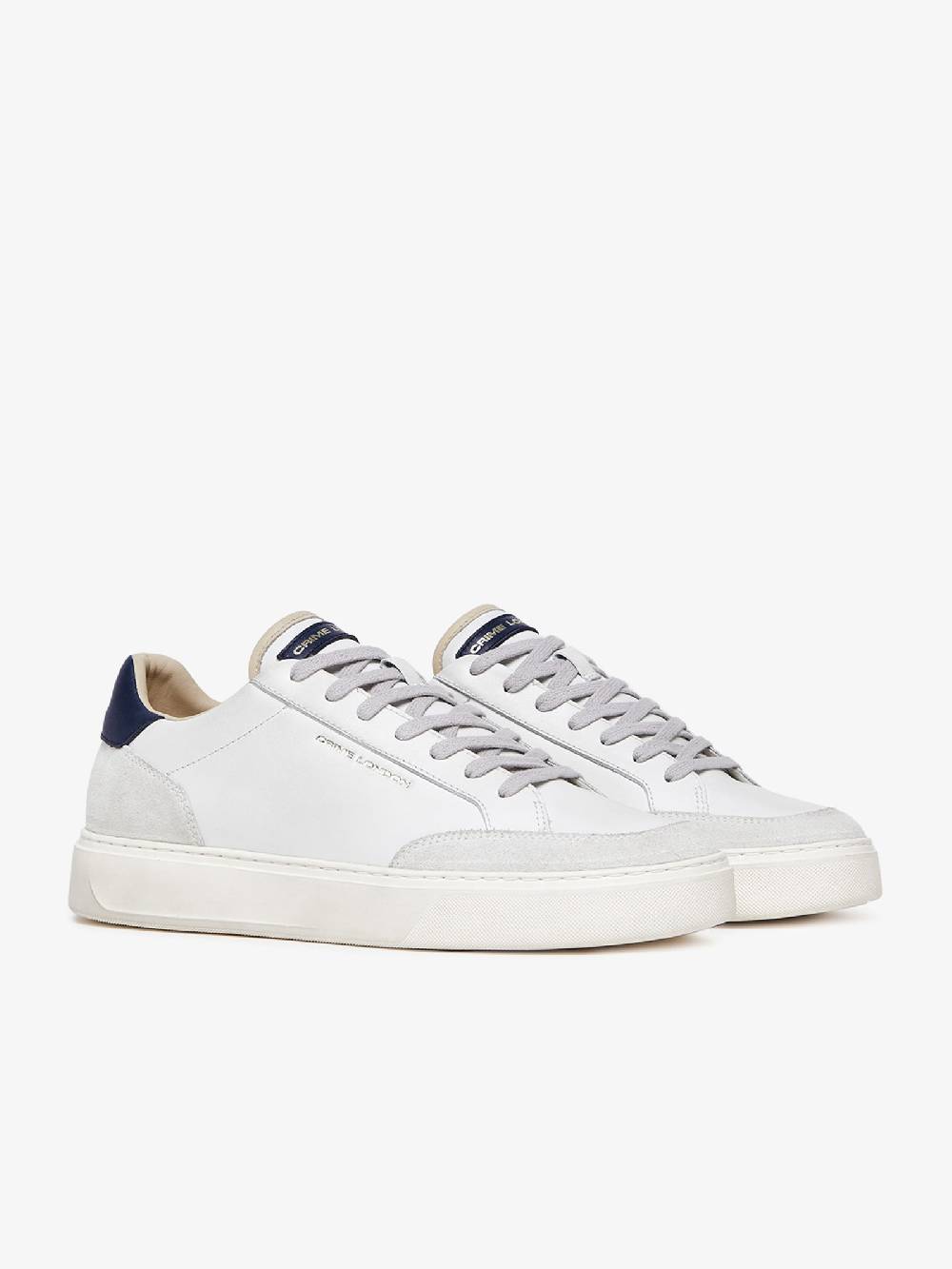 CRIME LONDON Sneakers ECLIPSE 17673PP6 uomo pelle bianco Offerta
