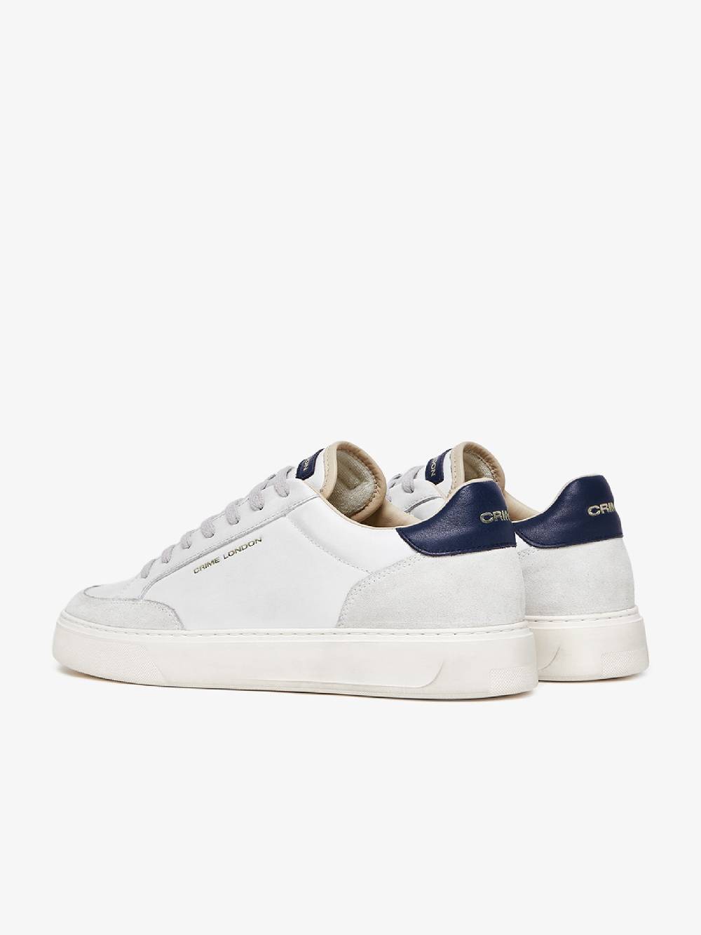 CRIME LONDON Sneakers ECLIPSE 17673PP6 uomo pelle bianco Offerta