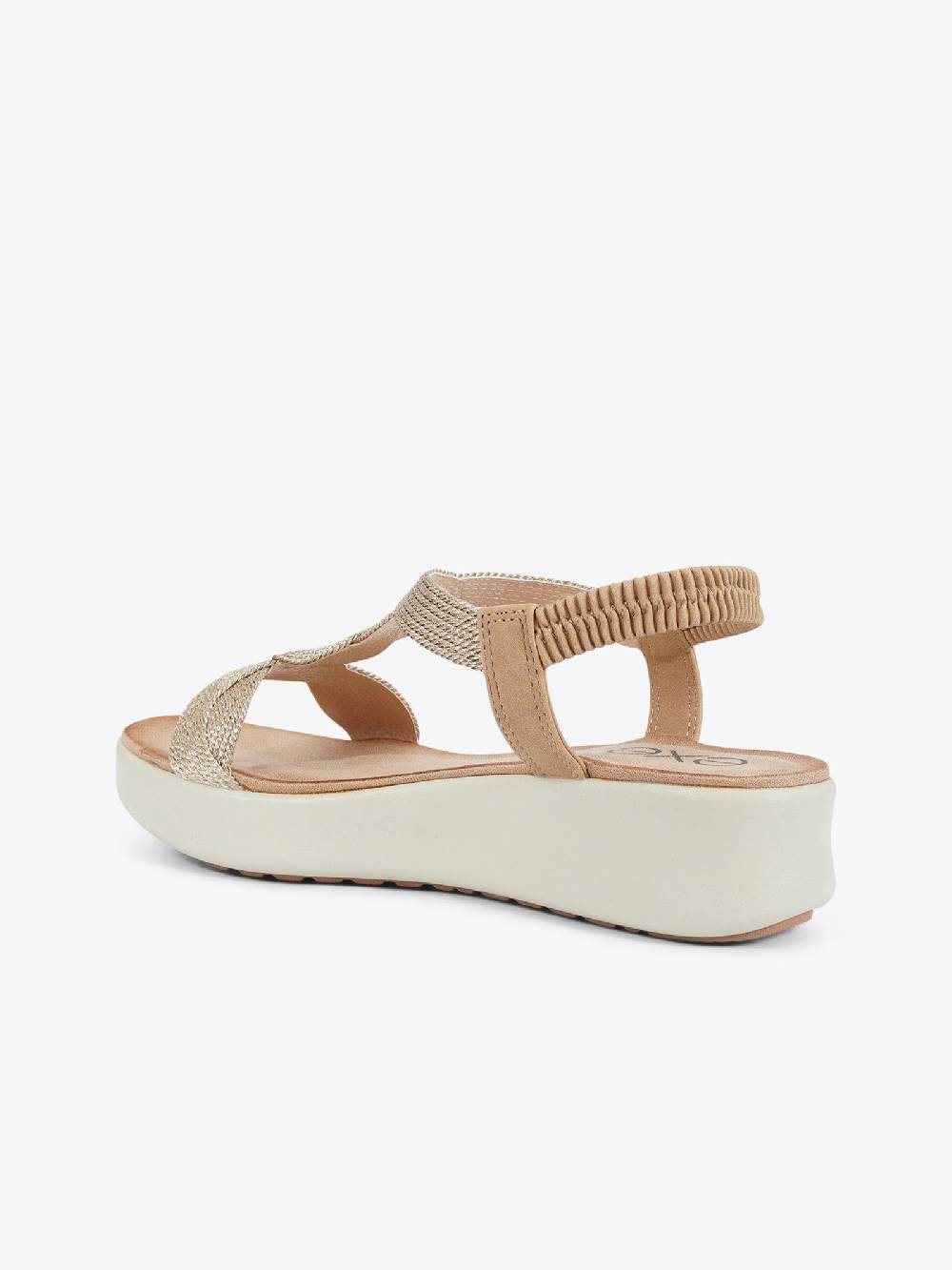 EXE' Sandali con zeppa con strass BZX23170 donna oro Negozio