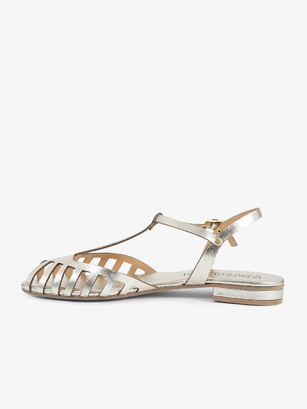 AQUACLARA Sandali bassi STROMBOLI-20 donna pelle oro Promozione Limitata