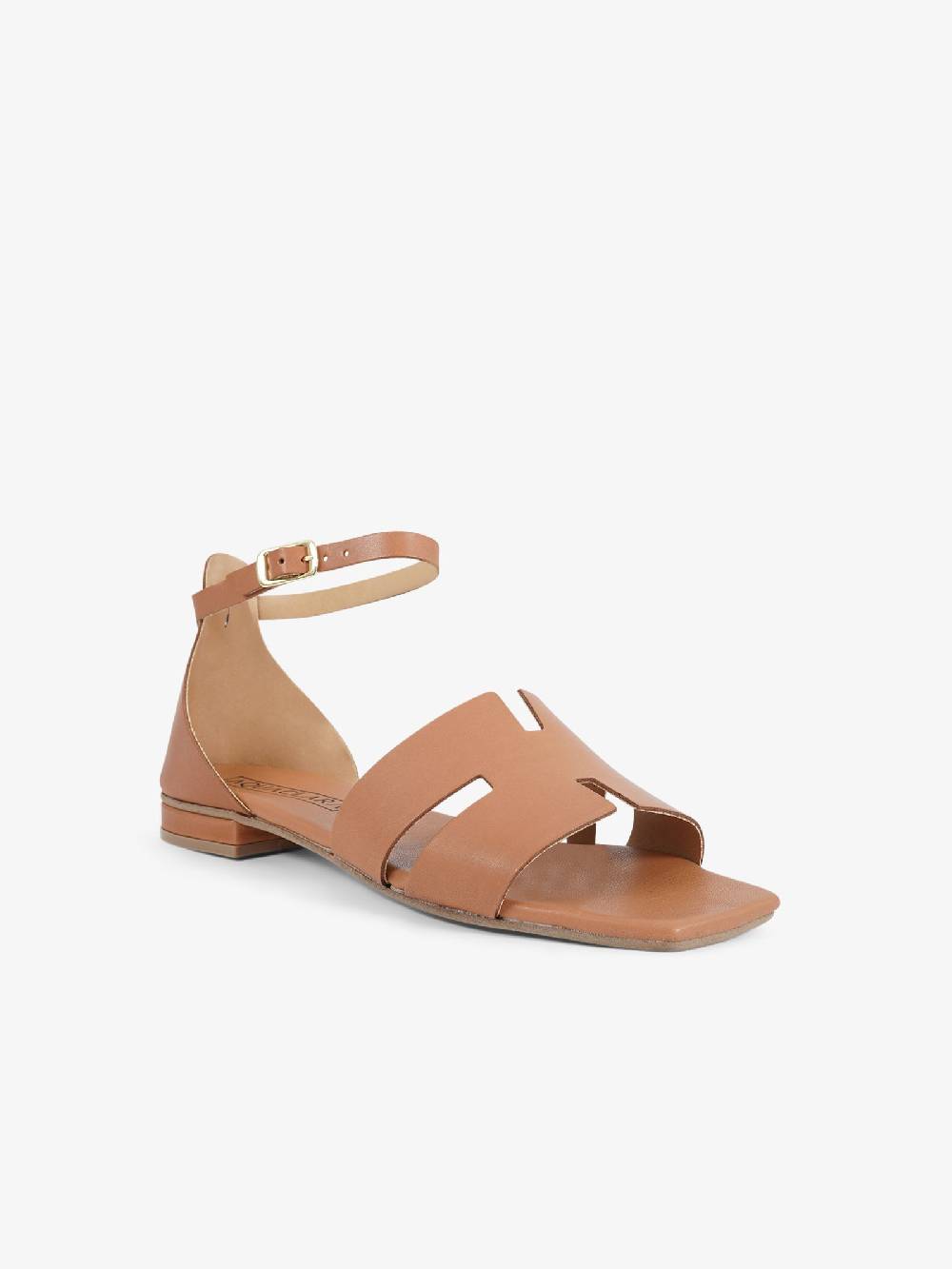 AQUACLARA Sandali bassi MILOS-20 donna pelle marrone Prezzo Ridotto