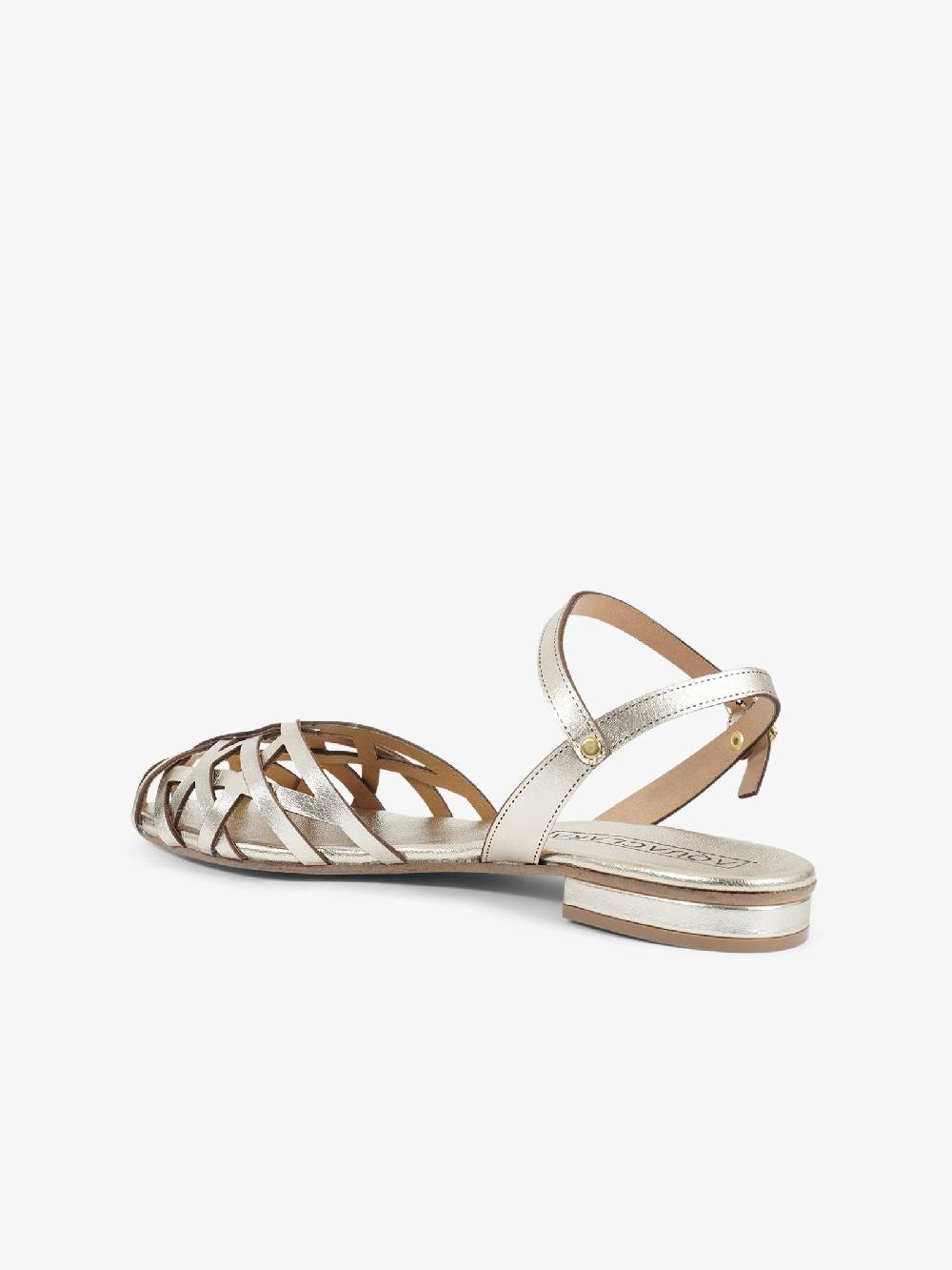 AQUACLARA Sandali bassi ITACA-20 donna pelle oro Sottocosto
