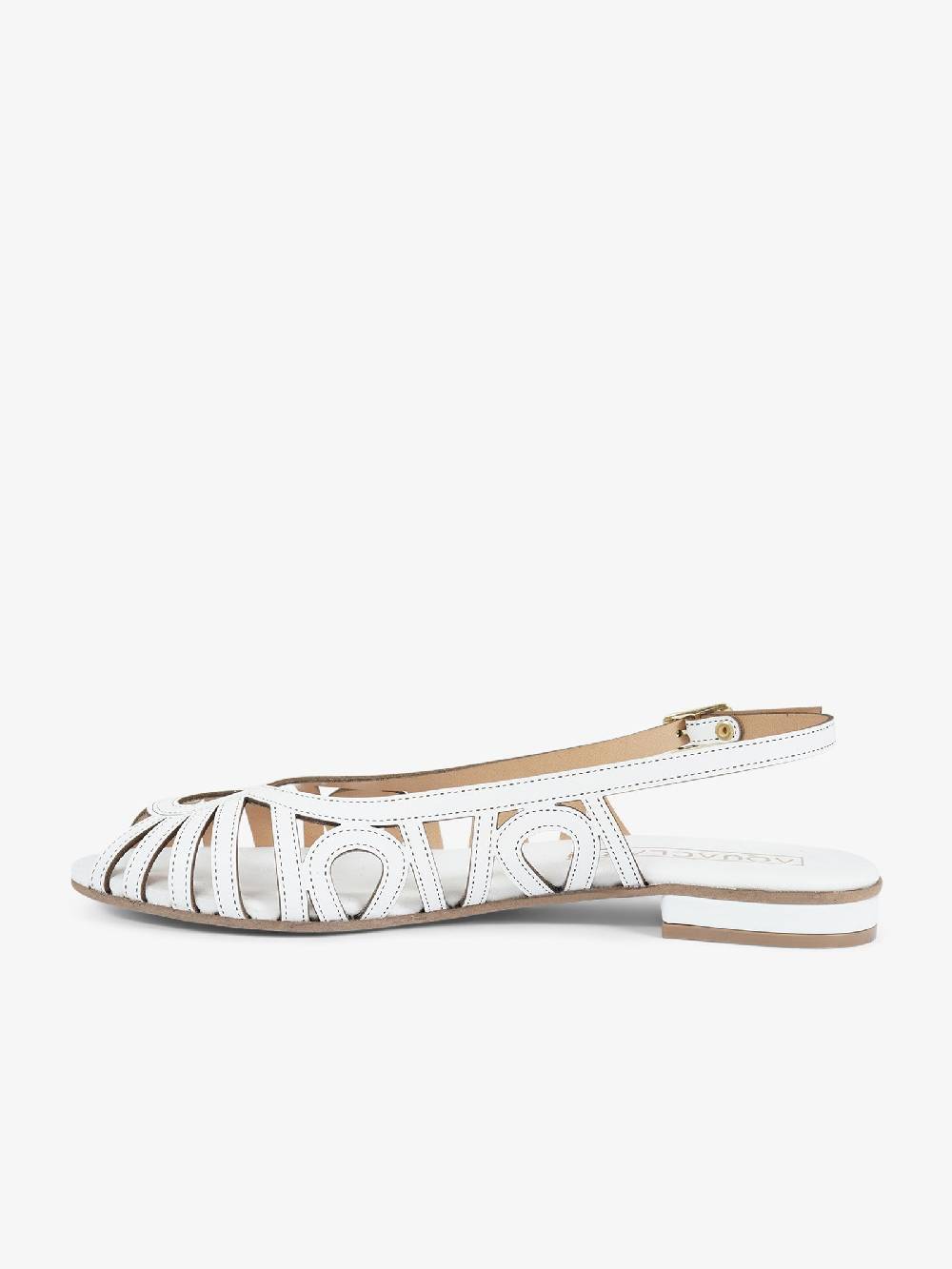 AQUACLARA Sandali bassi CAPRAIA-20 donna pelle bianco Online