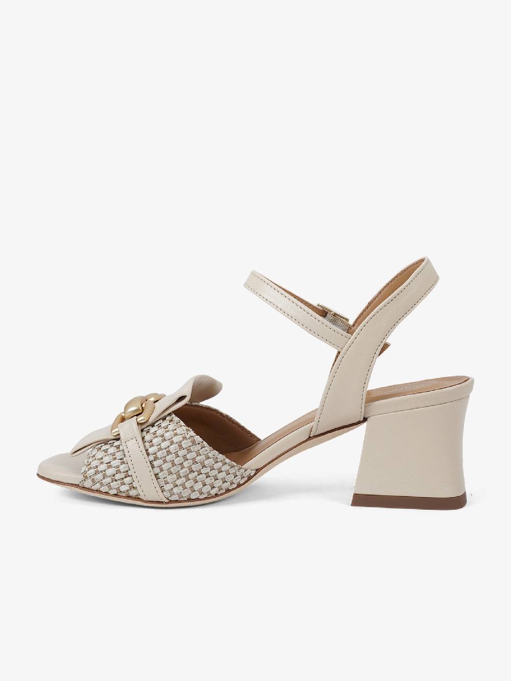 SORELLI Sandali con tacco Aria 2180/ARIANATURALE donna pelle beige Soddisfazione Garantita